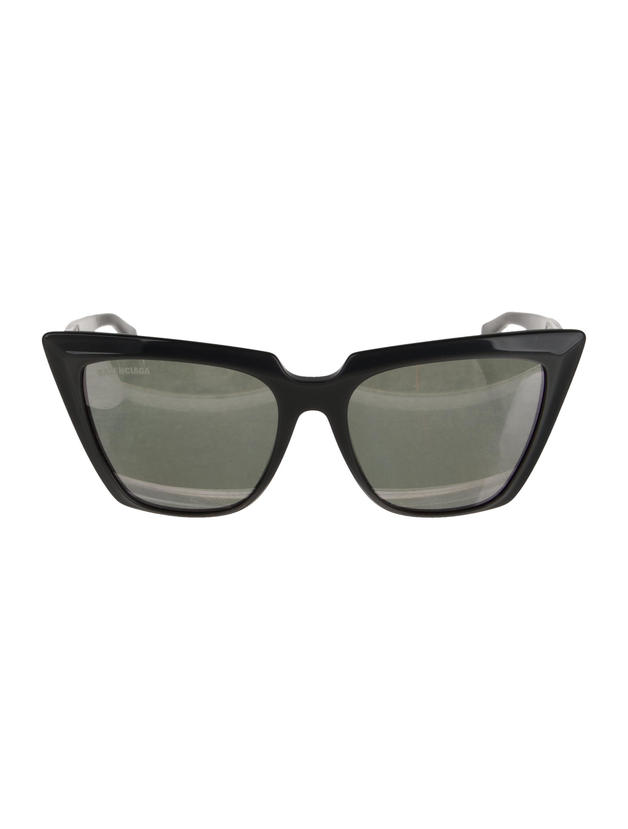 Balenciaga Cat-Eye Mirrored Sunglasses