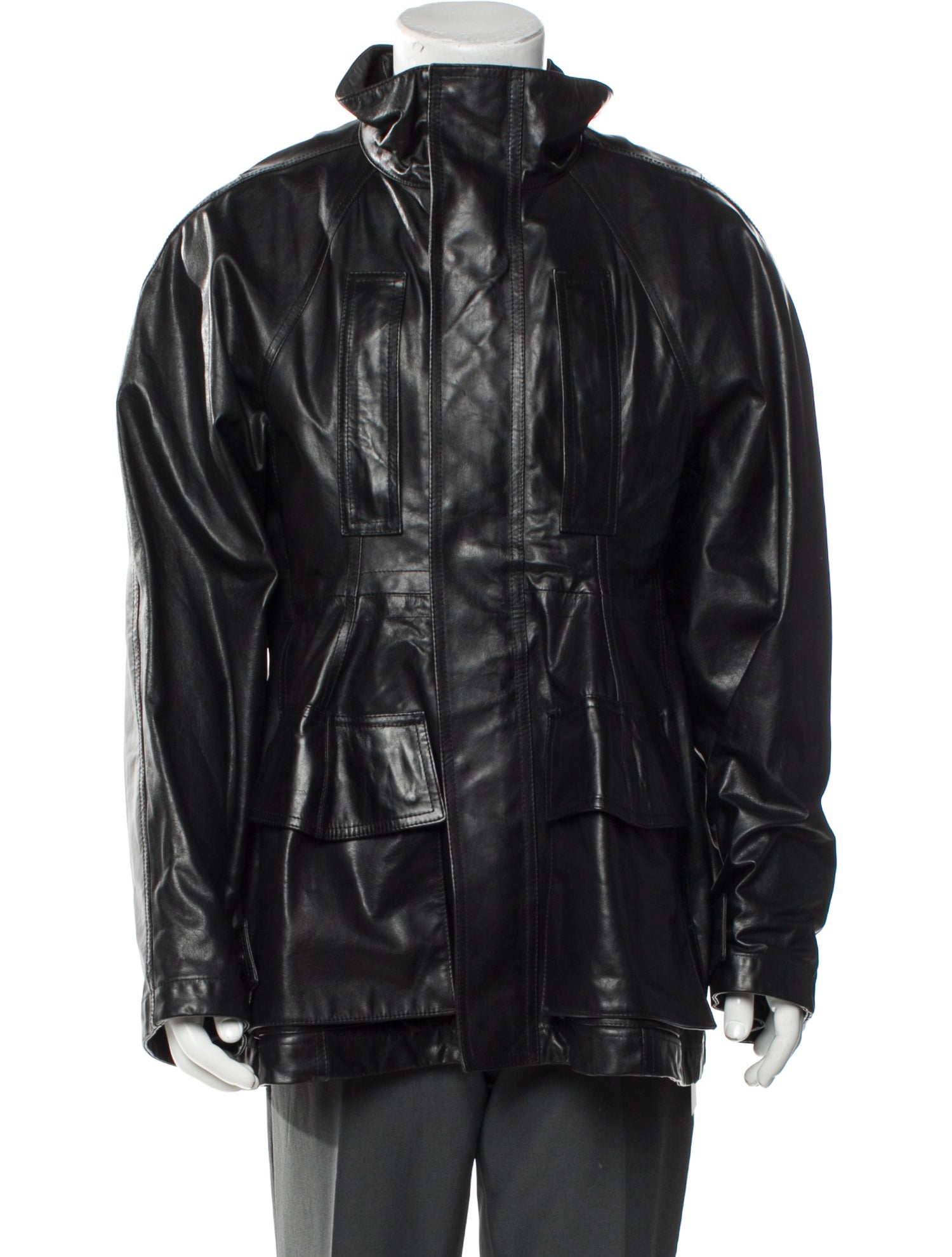 Balenciaga 2024 Leather Parka w/ Tags