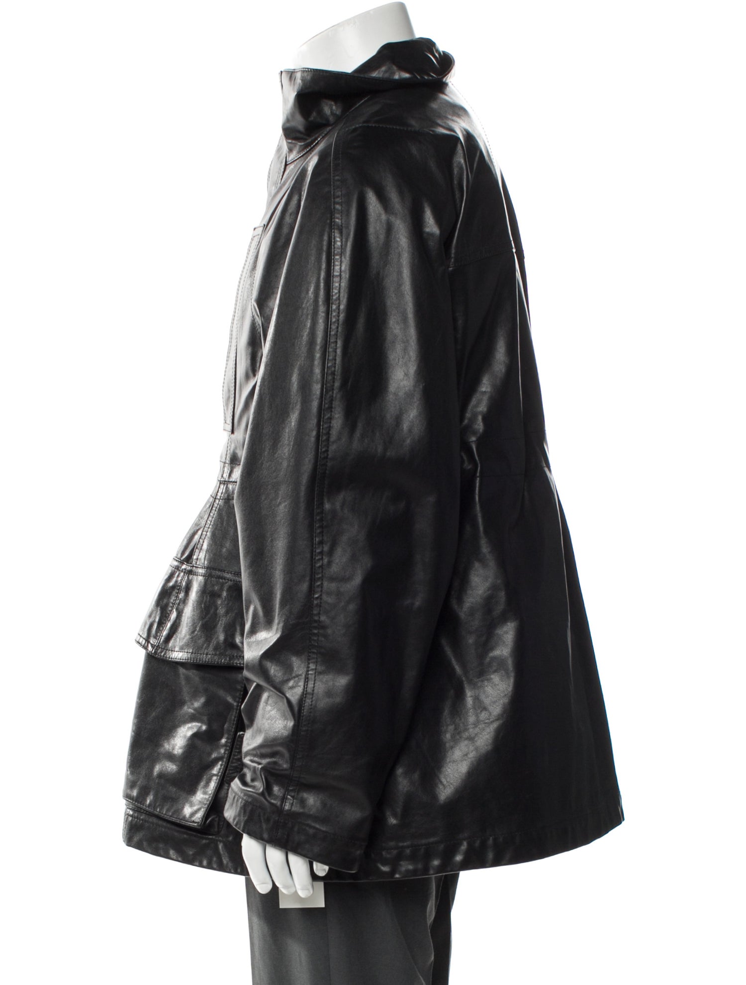 Balenciaga 2024 Leather Parka w/ Tags