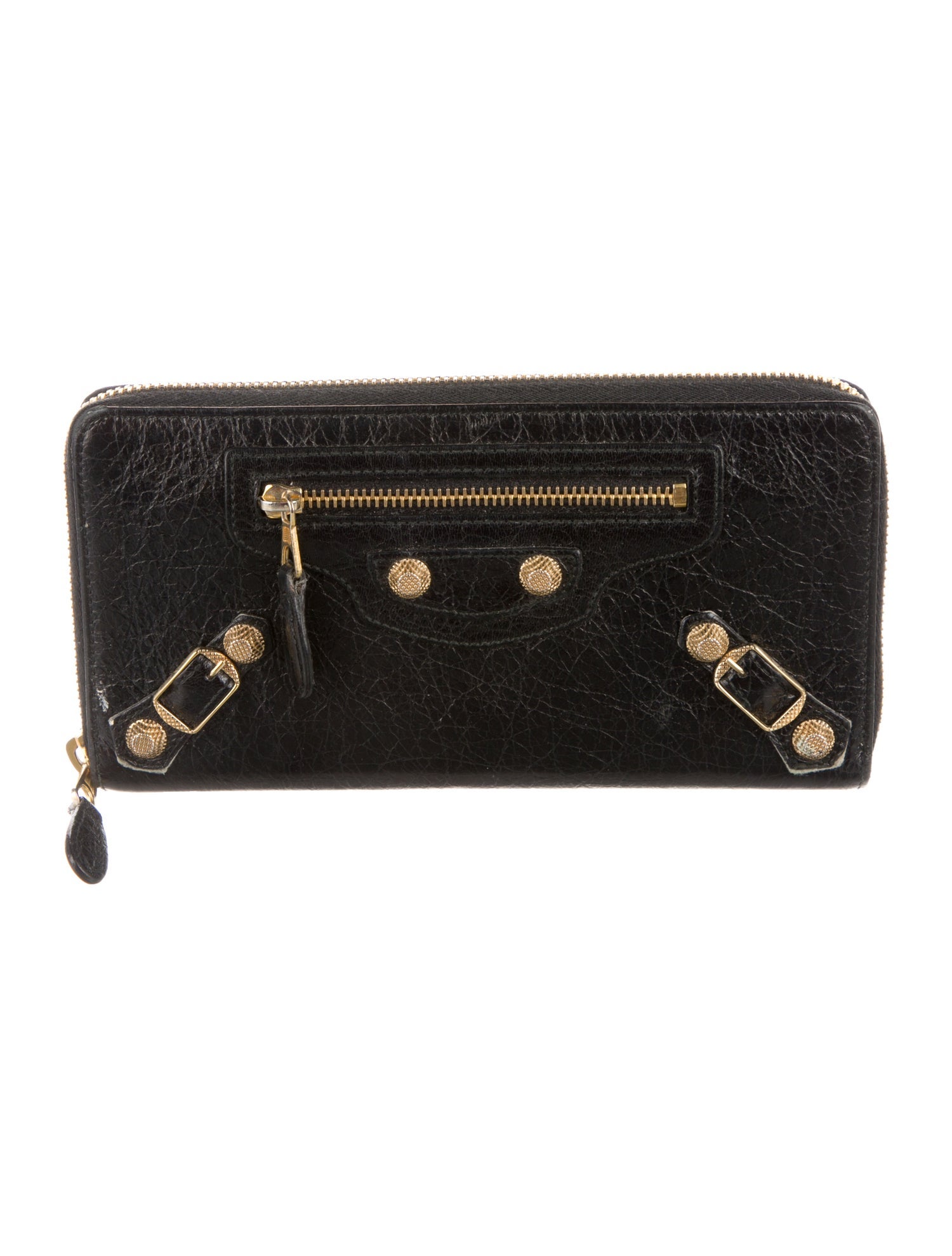 Balenciaga 2015 Motocross Giant Continental Zip Around Continental Wallet