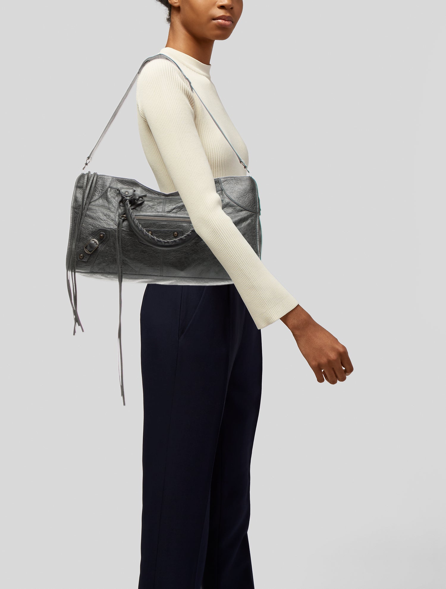 Balenciaga Leather Motocross Classic City