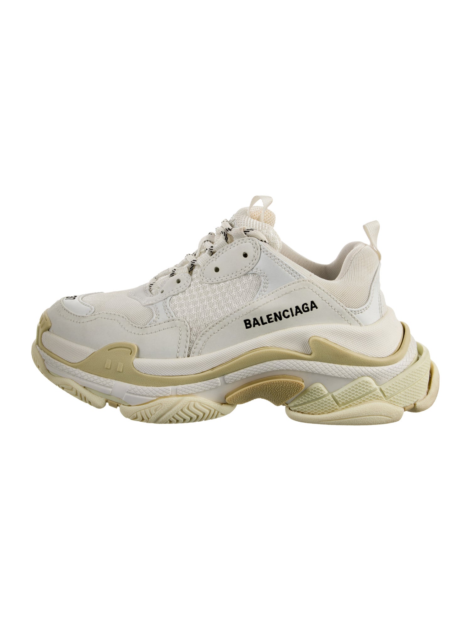 Balenciaga Leather Printed Chunky Sneakers