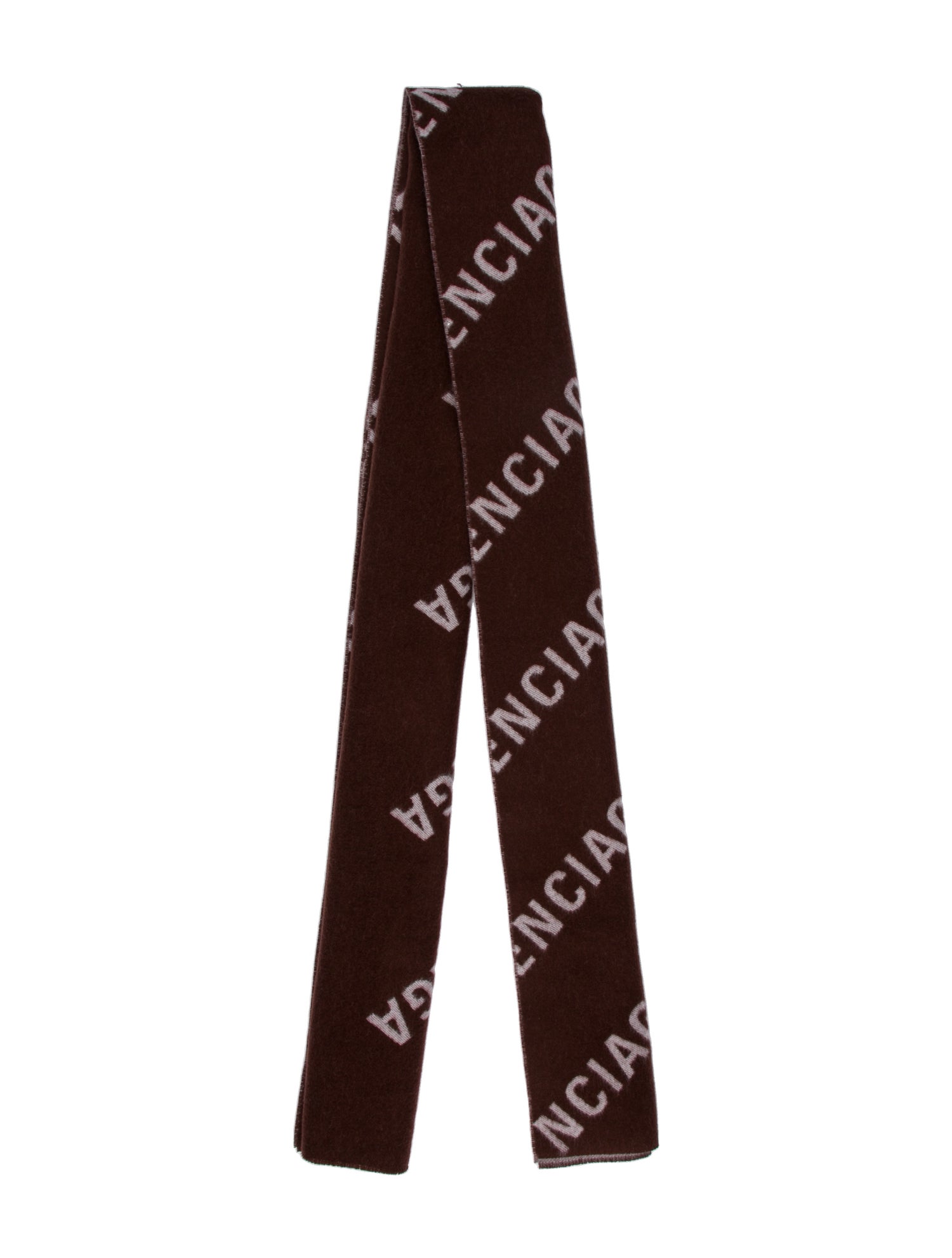 Balenciaga Wool Printed Scarf w/ Tags