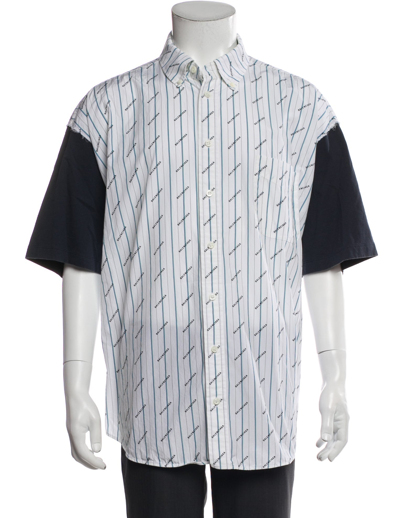 Balenciaga 2019 All Over Dress Shirt