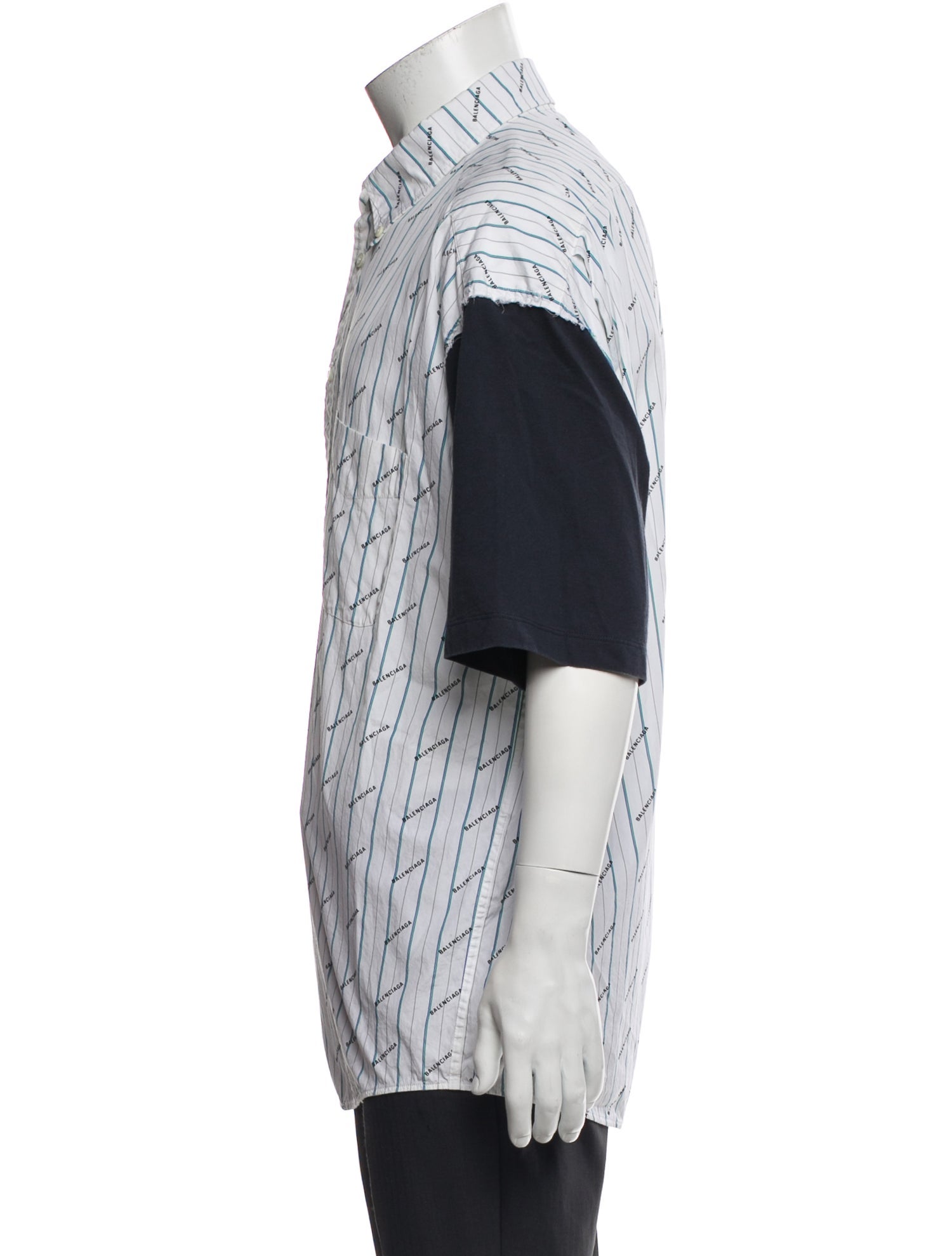 Balenciaga 2019 All Over Dress Shirt