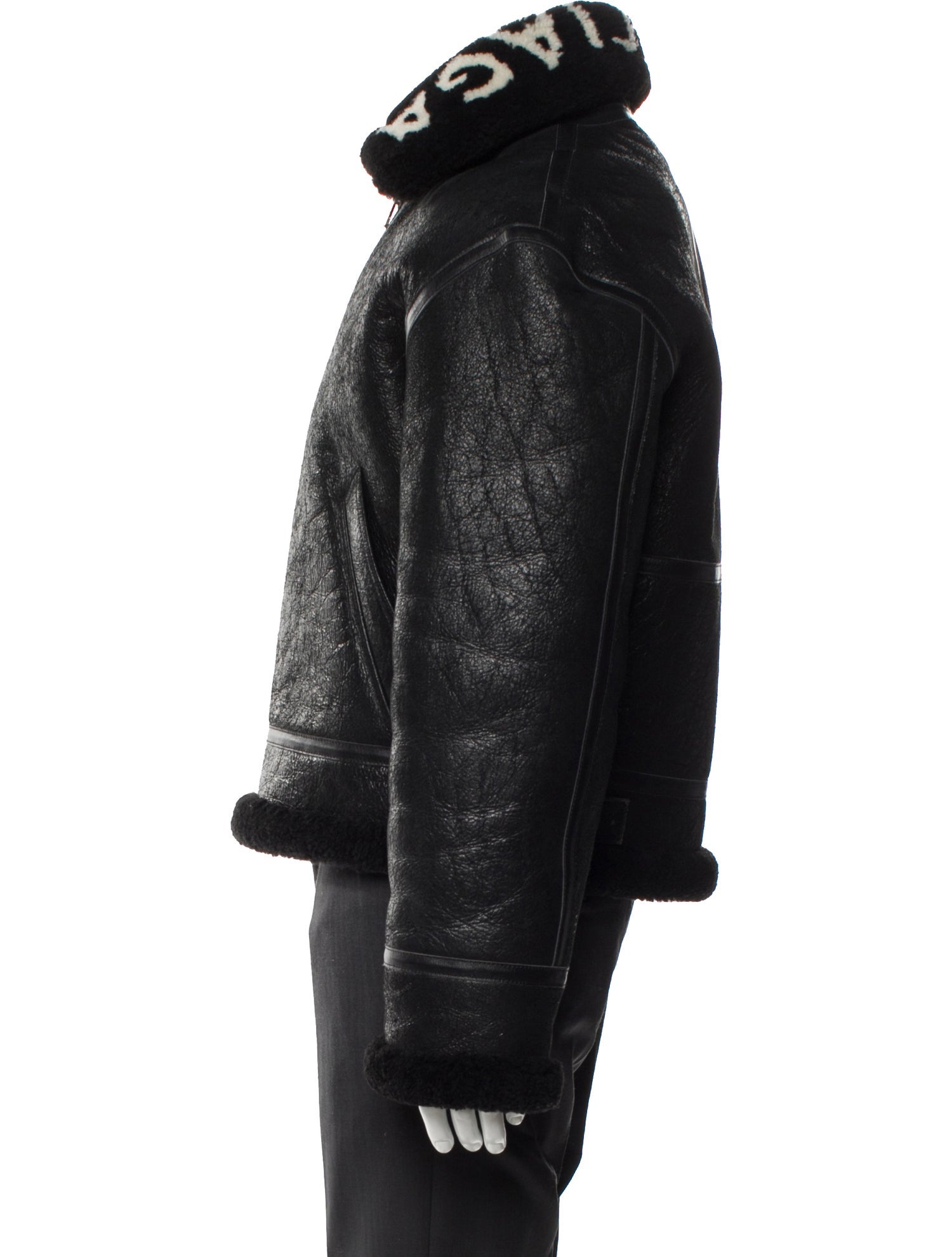 Balenciaga 2017 Lamb Leather Moto Jacket