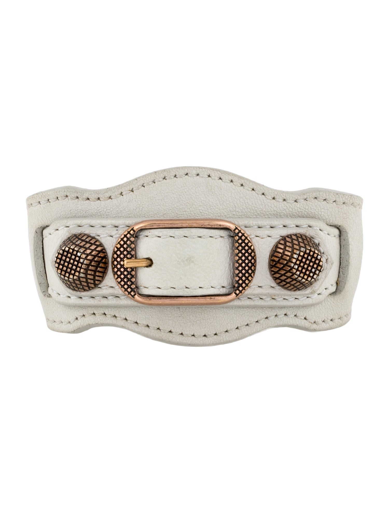 Balenciaga Leather Arena Giant Wrap Bracelet