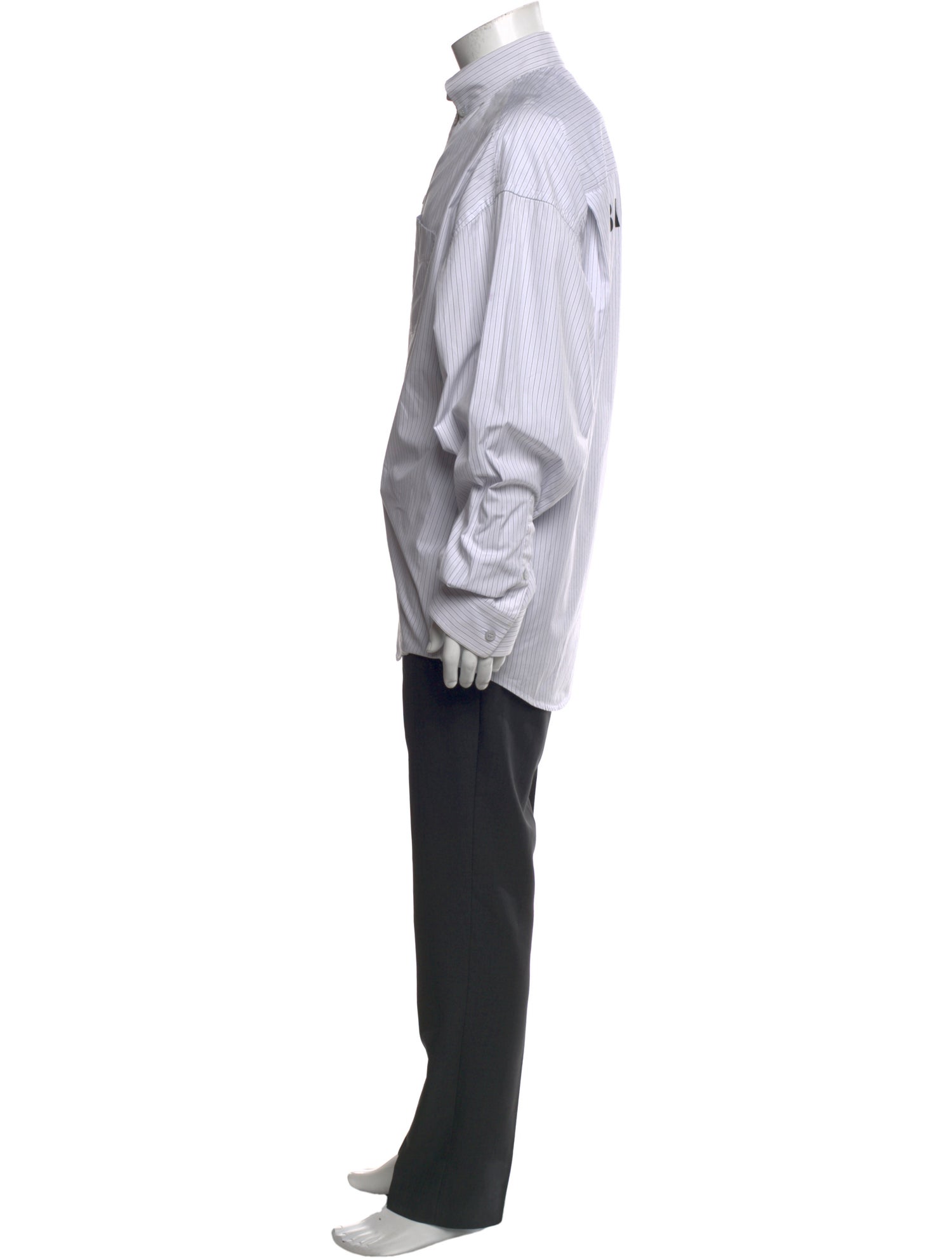 Balenciaga 2023 Signature Logo Dress Shirt