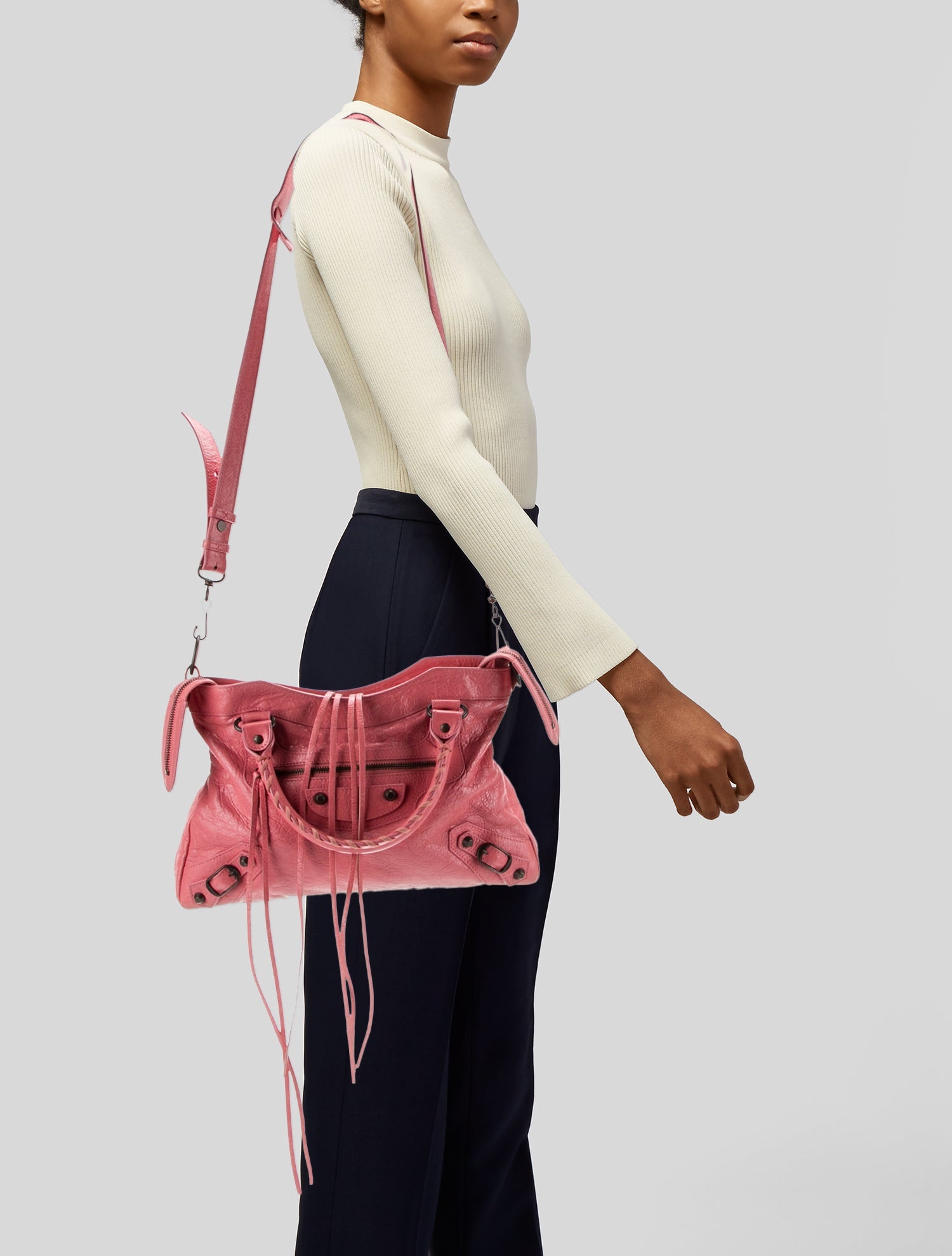 Balenciaga Leather Motocross The Town