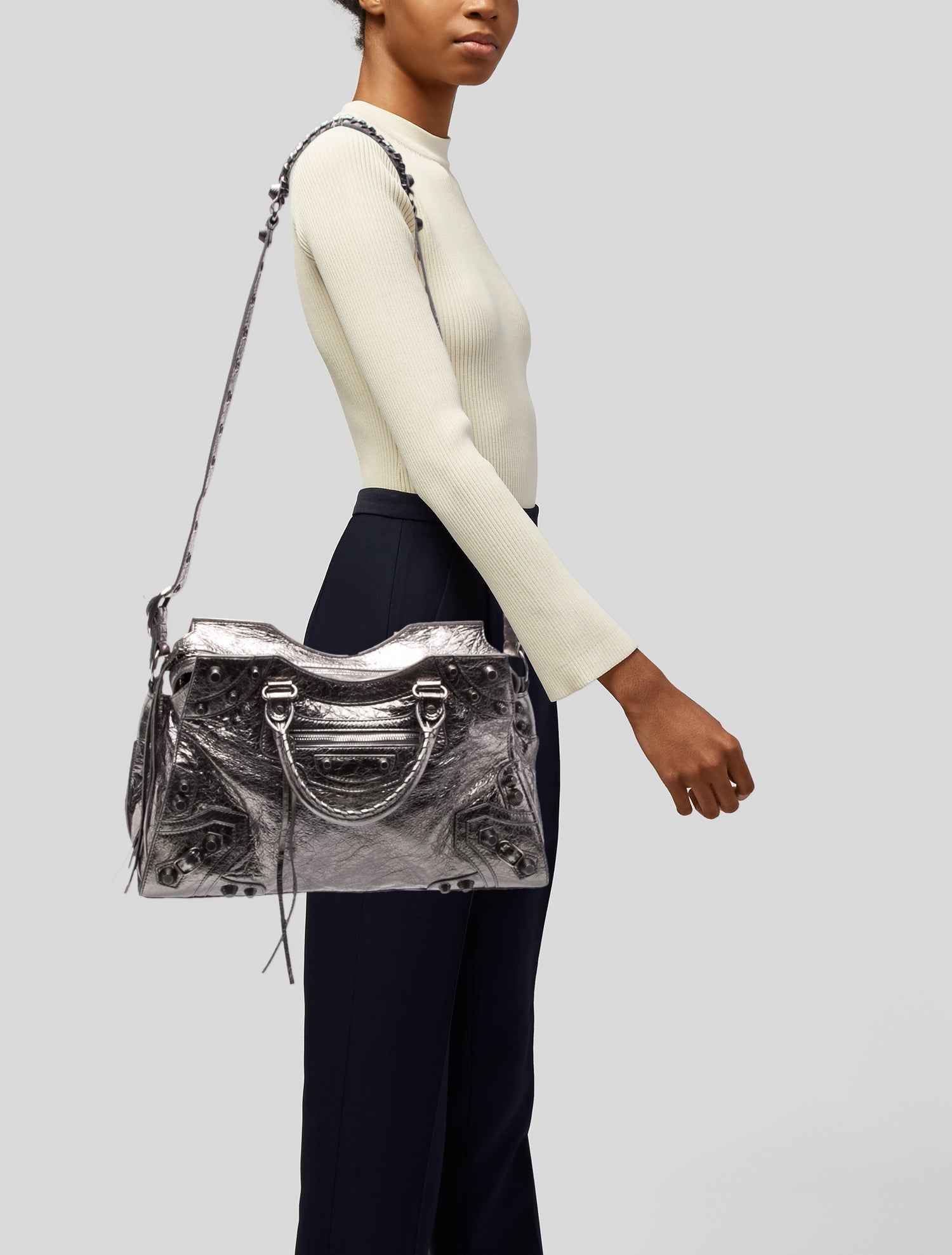 Balenciaga Leather Neo Cagole City Small