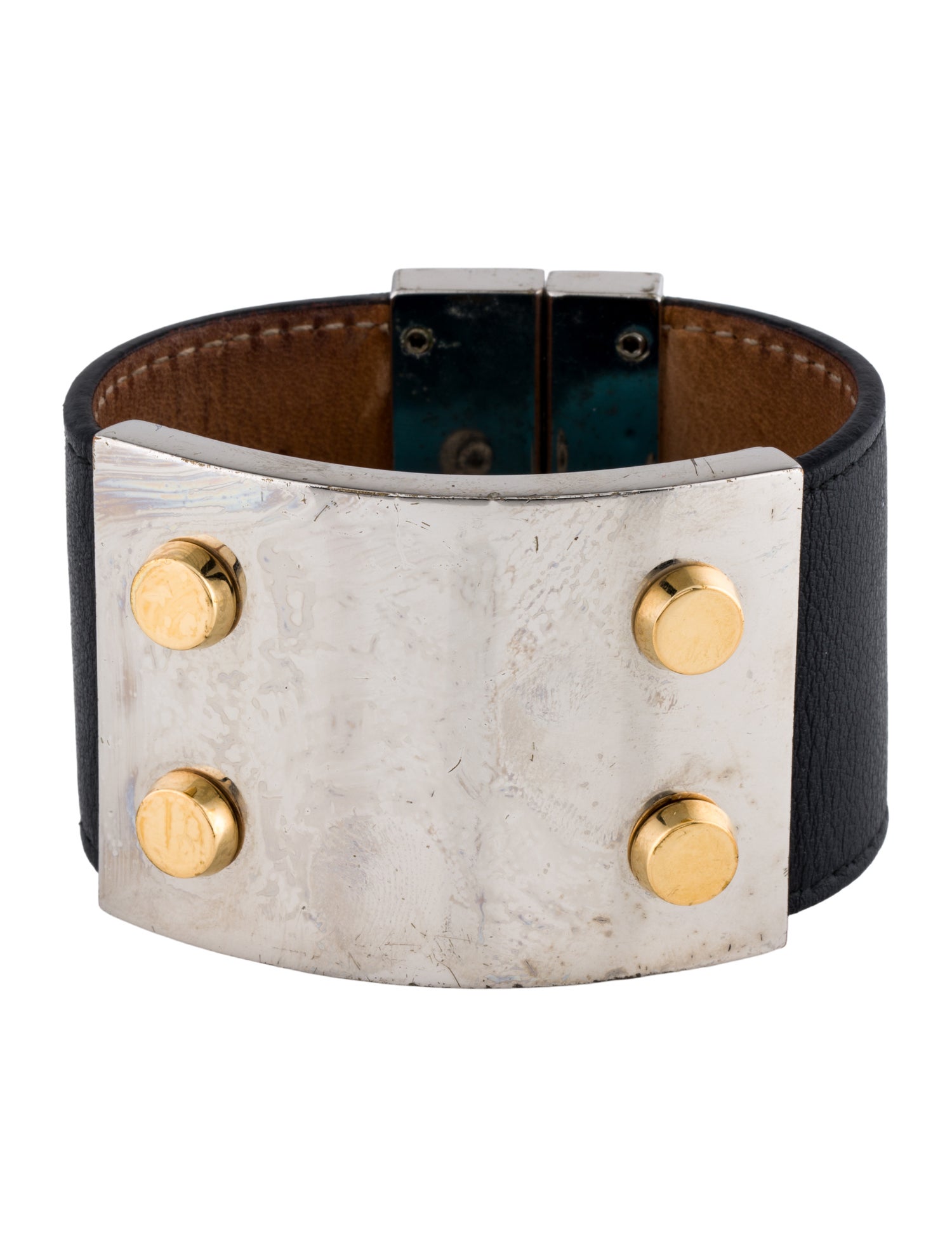 Balenciaga Leather Cuff Bracelet
