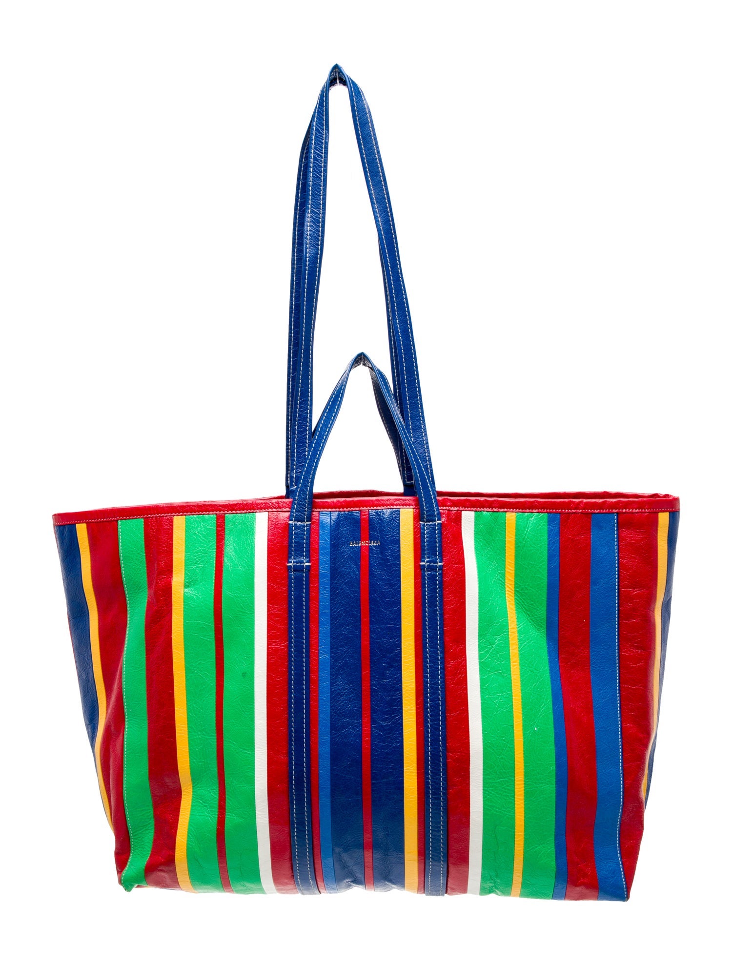 Balenciaga Leather Barbes East-West Large Shopper Tote