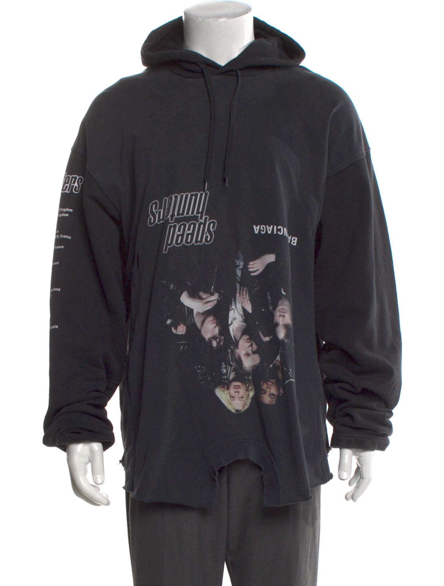 Balenciaga 2021 Graphic Print Hoodie