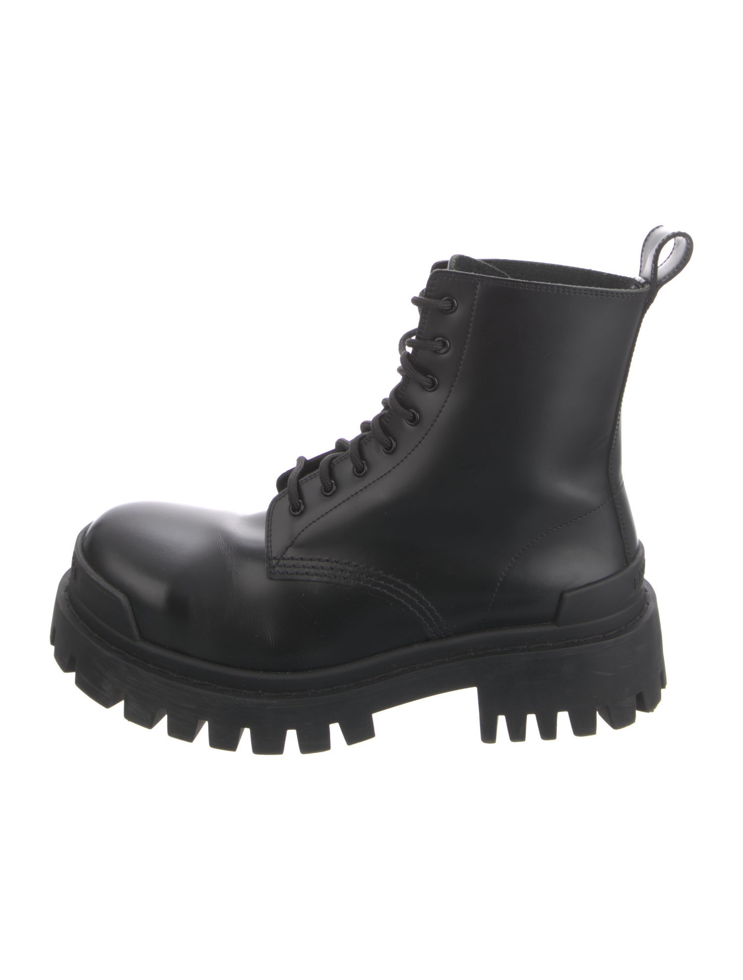 Balenciaga Leather Combat Boots