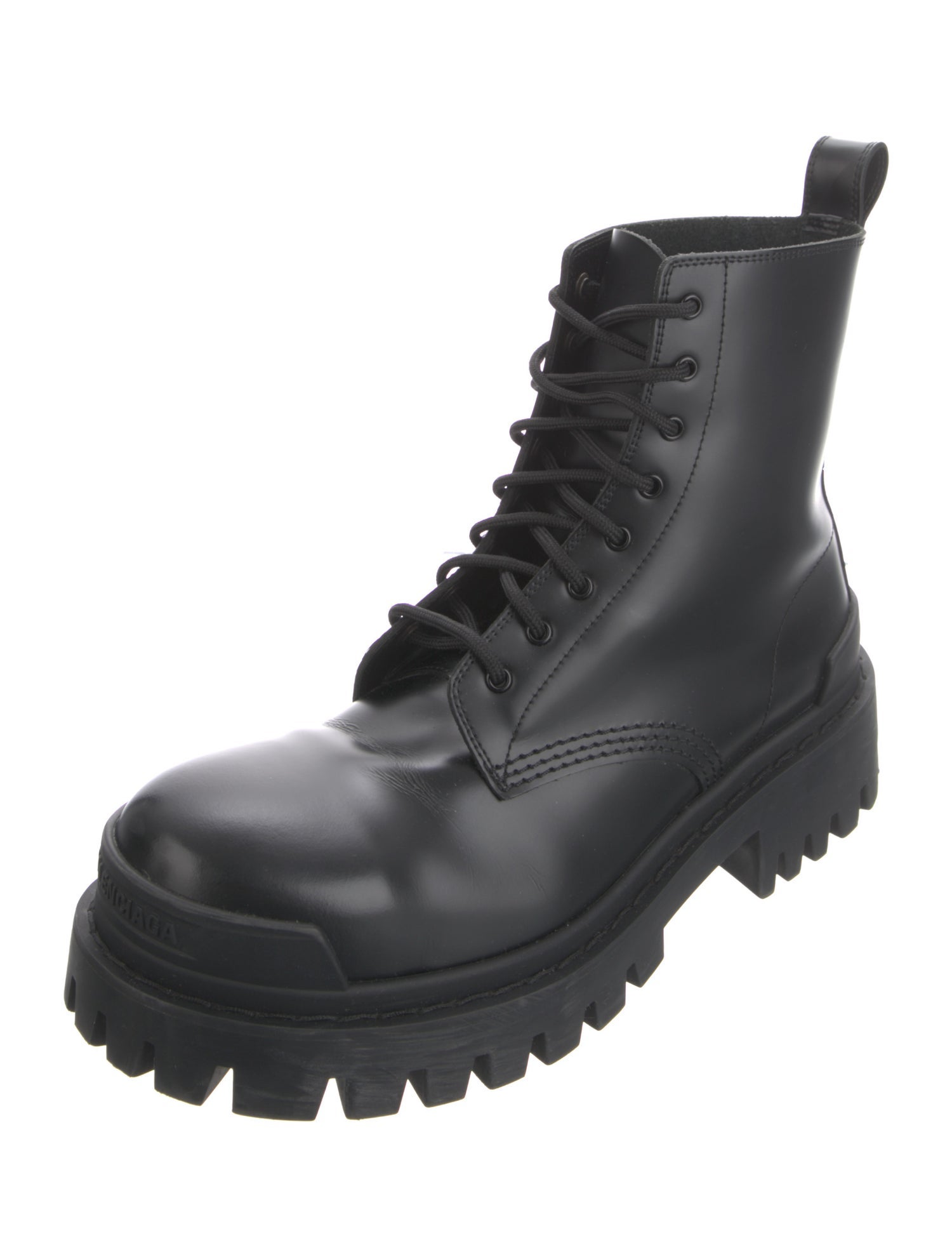 Balenciaga Leather Combat Boots