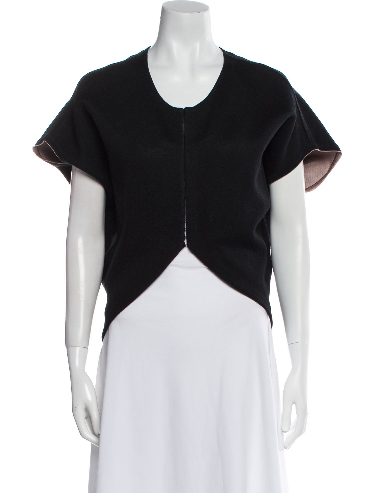 Balenciaga 2012 Scoop Neck Crop Top