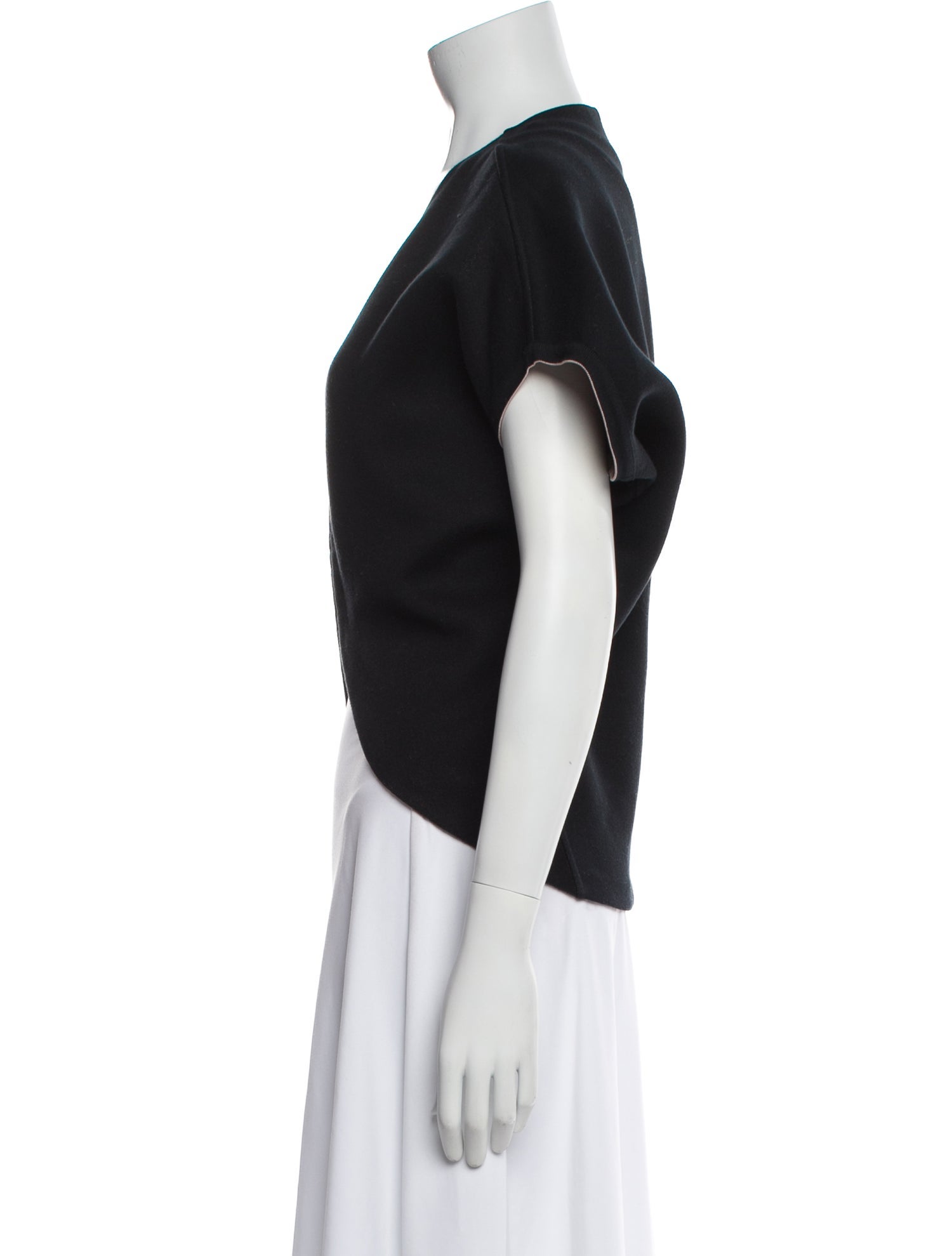 Balenciaga 2012 Scoop Neck Crop Top