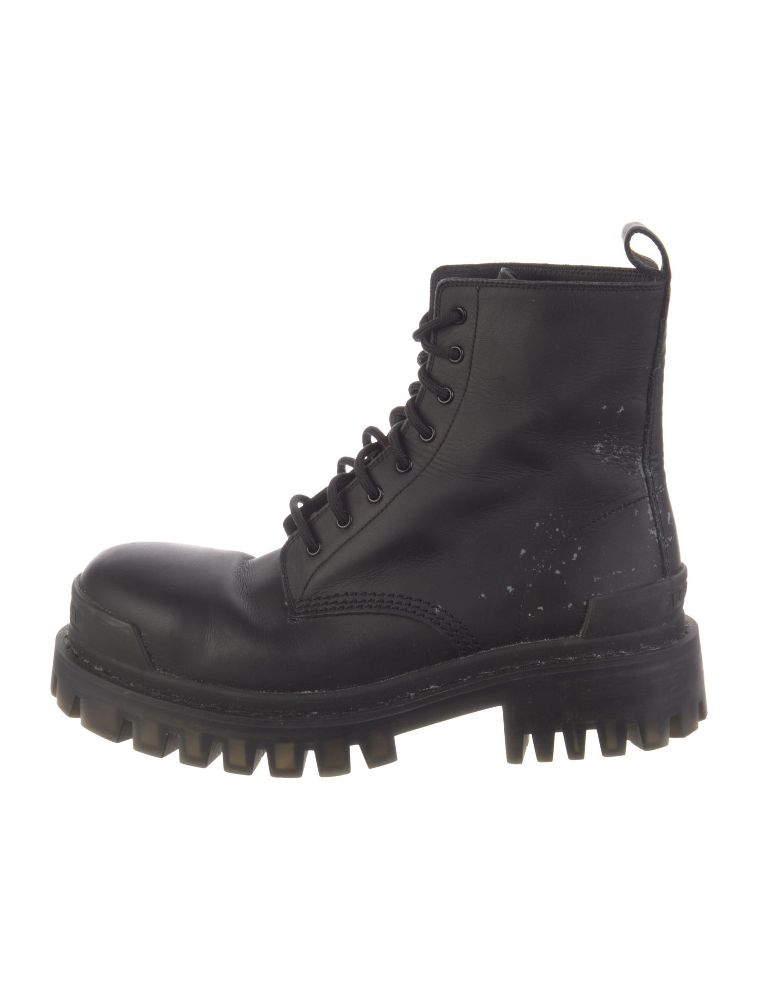 Balenciaga Leather Combat Boots