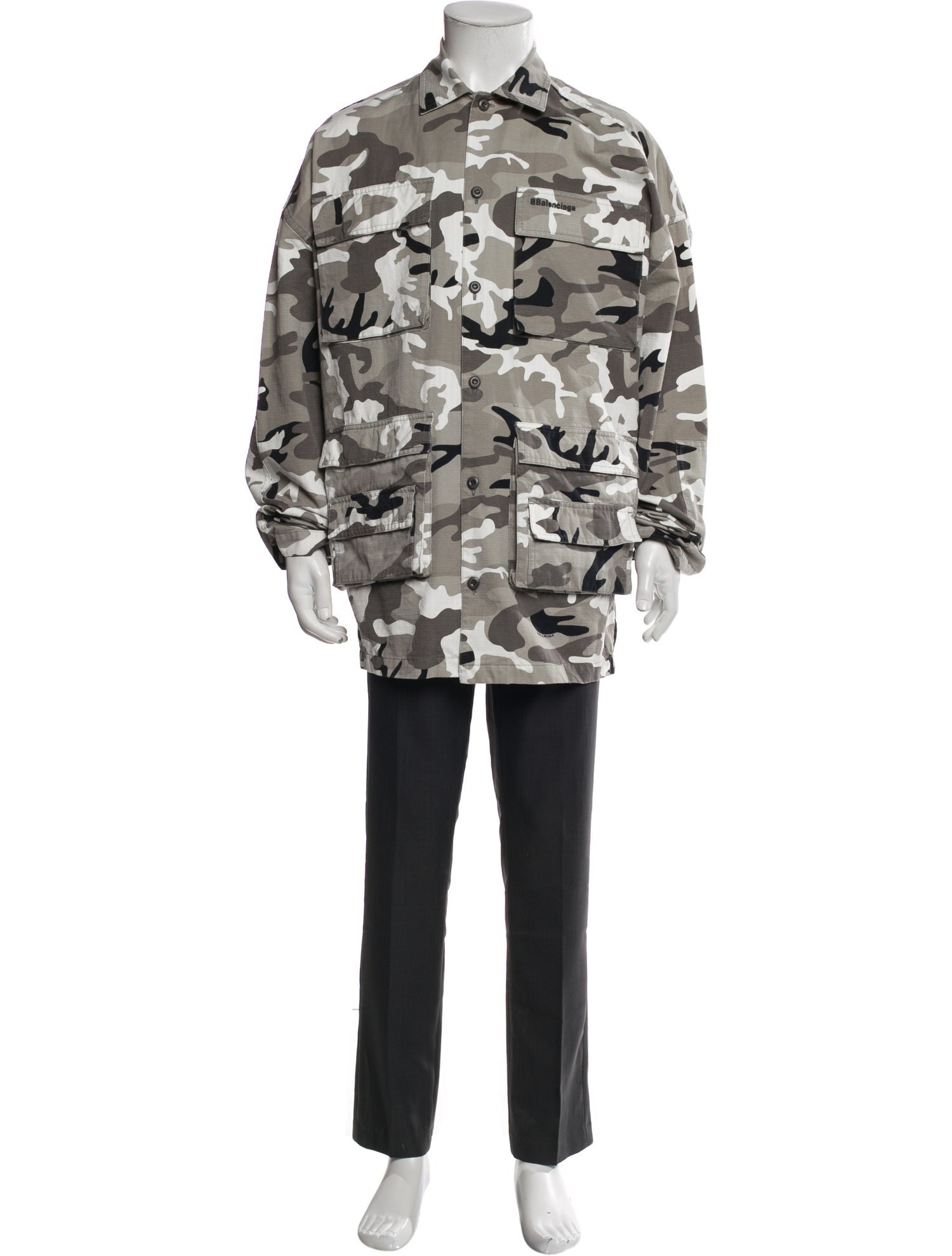 Balenciaga 2022 Printed Parka w/ Tags