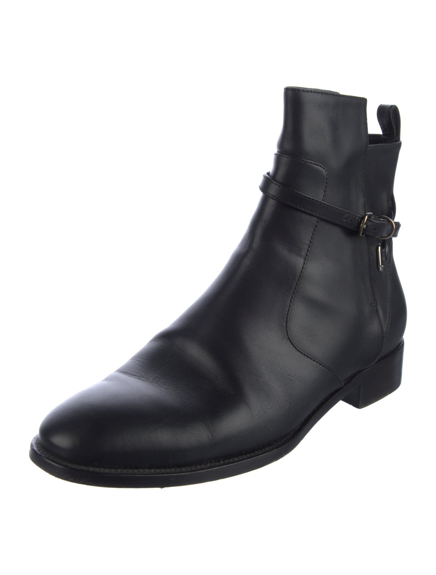 Balenciaga Leather Moto Boots