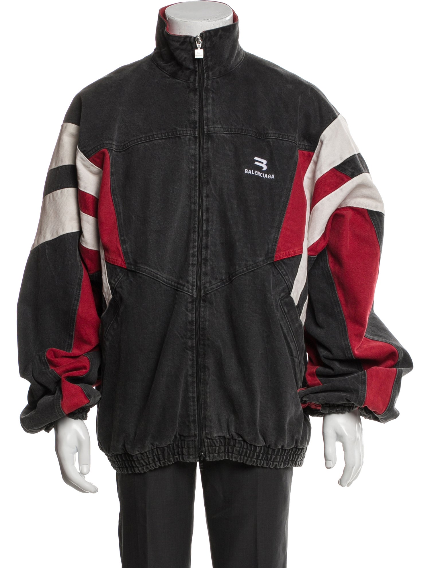 Balenciaga 2021 Colorblock Pattern Parka