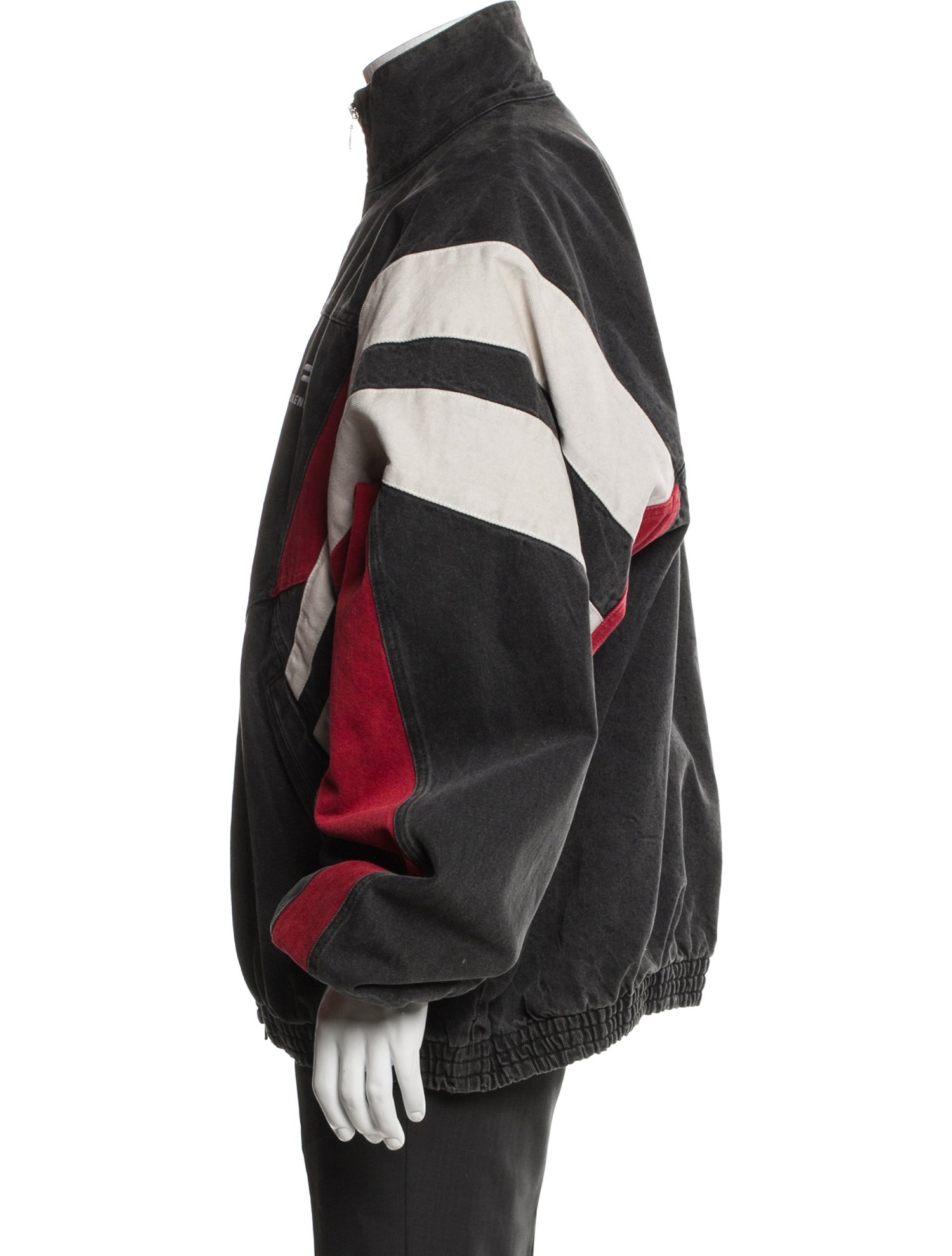 Balenciaga 2021 Colorblock Pattern Parka