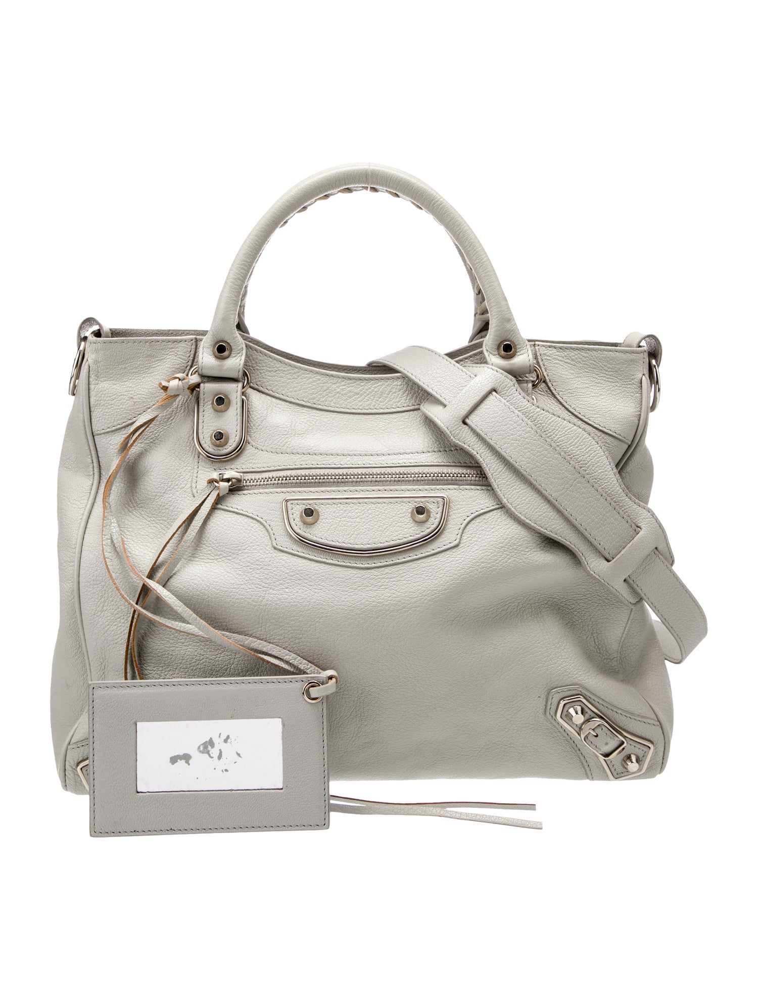 Balenciaga Leather Motocross City Metallic Edge