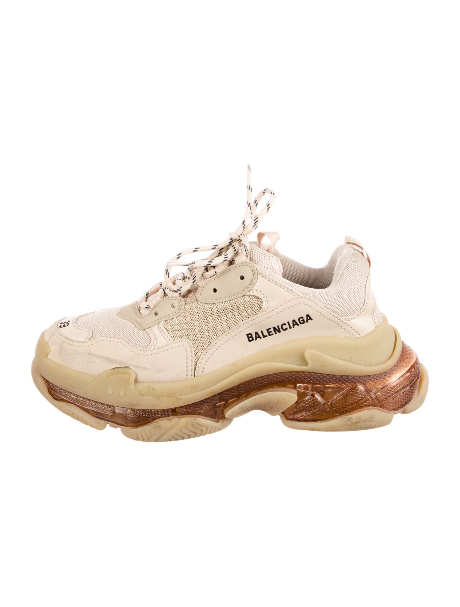 Balenciaga Triple S 'Clear Sole' Chunky Sneakers