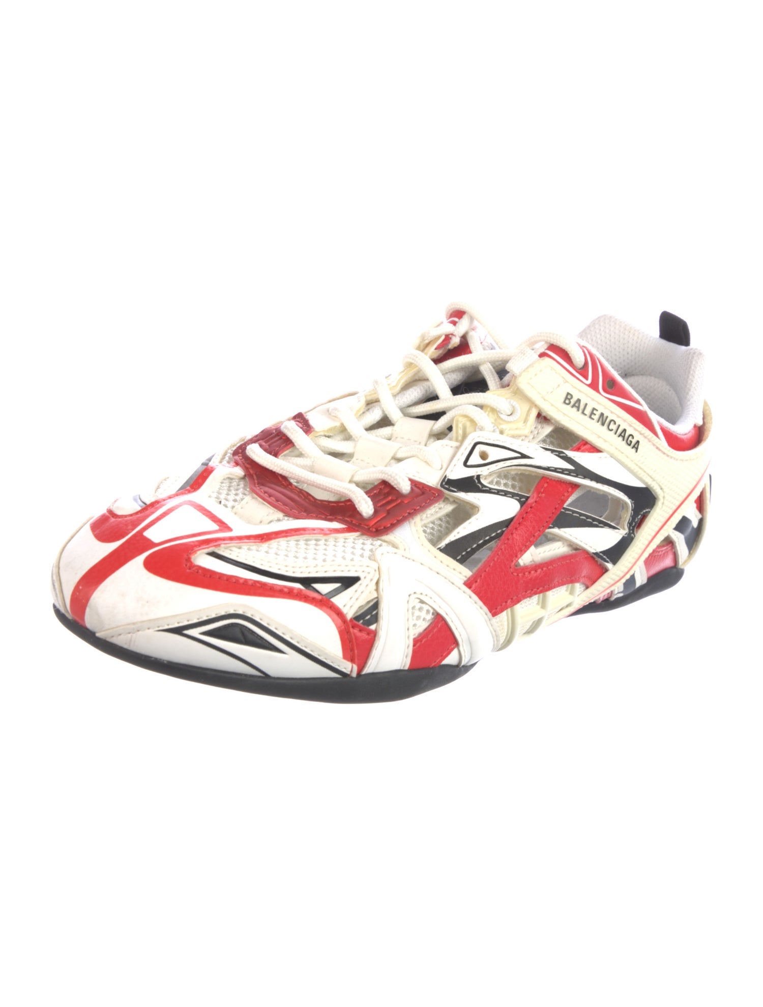 Balenciaga Leather Printed Athletic Sneakers