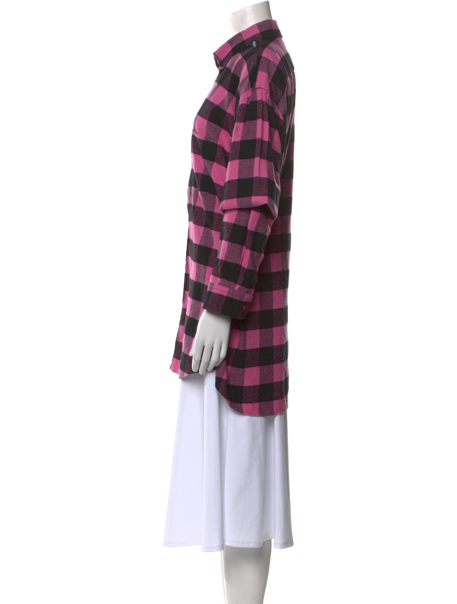 Balenciaga 2020 Plaid Print Tunic