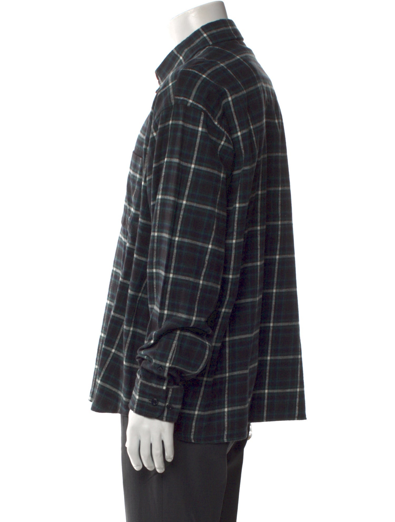 Balenciaga 2018 Plaid Print Shirt