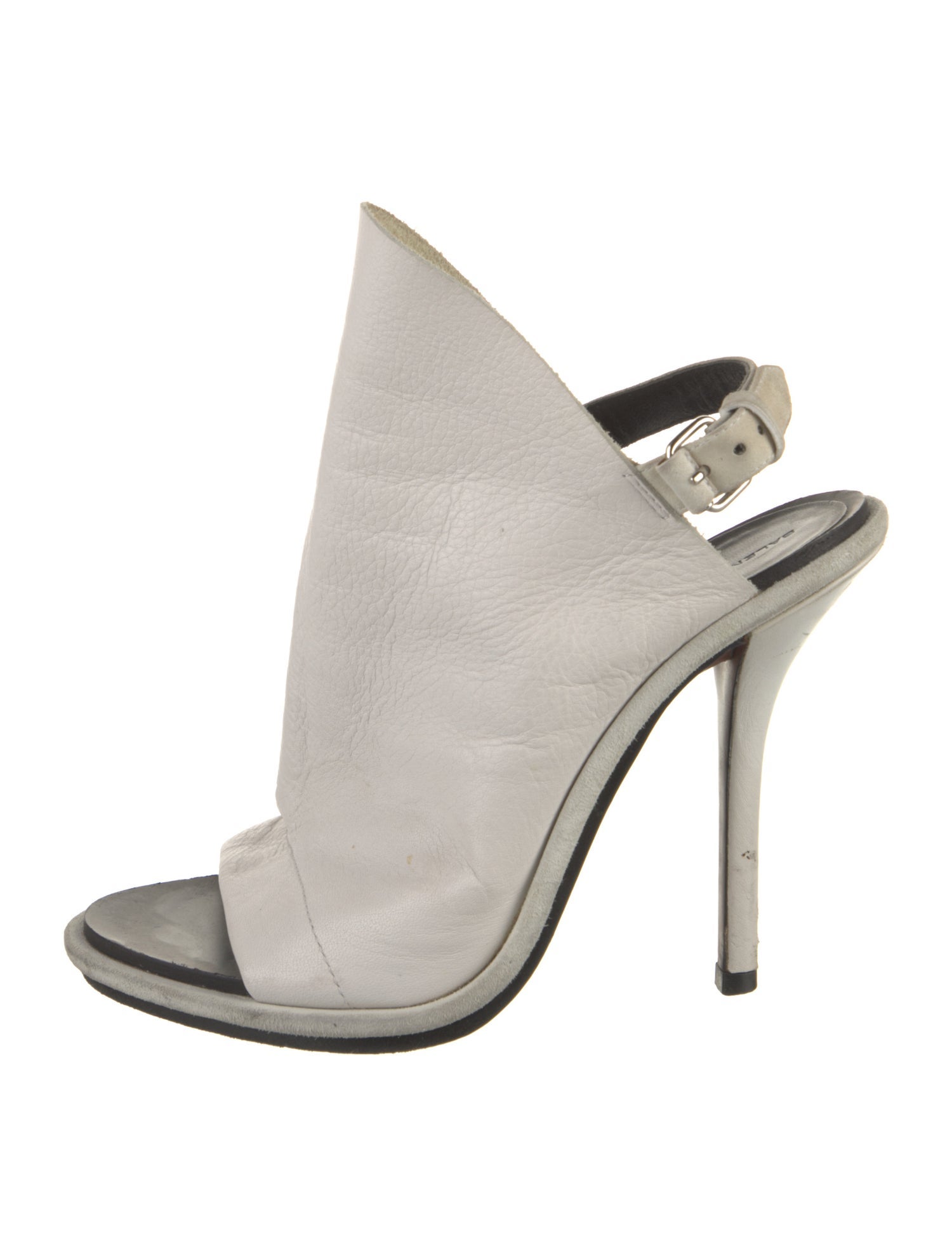 Balenciaga Leather Slingback Sandals