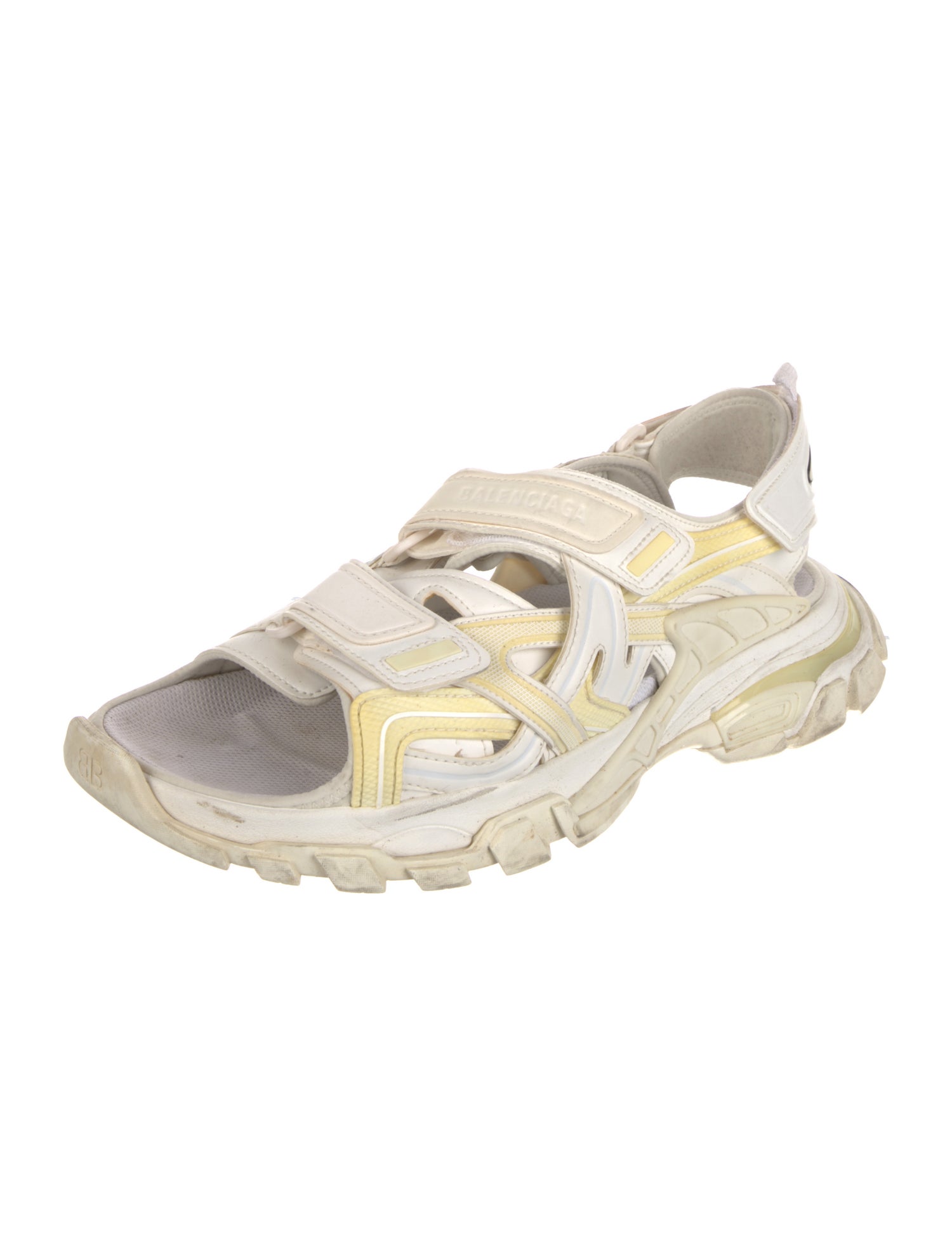 Balenciaga Rubber Colorblock Pattern Sandals