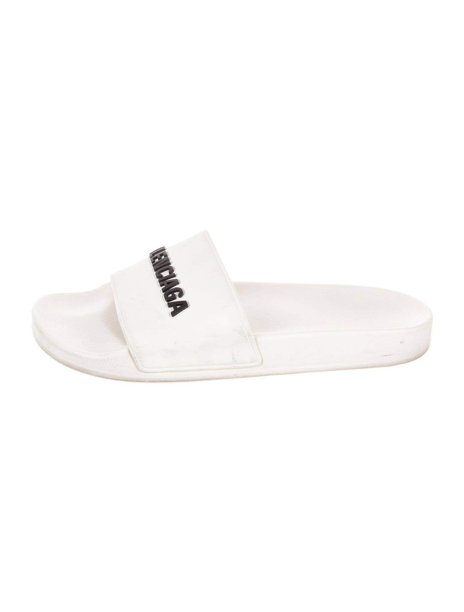 Balenciaga Rubber Graphic Print Slides