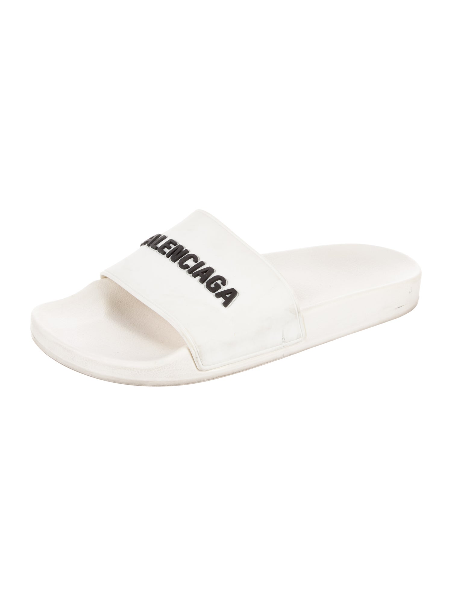 Balenciaga Rubber Graphic Print Slides