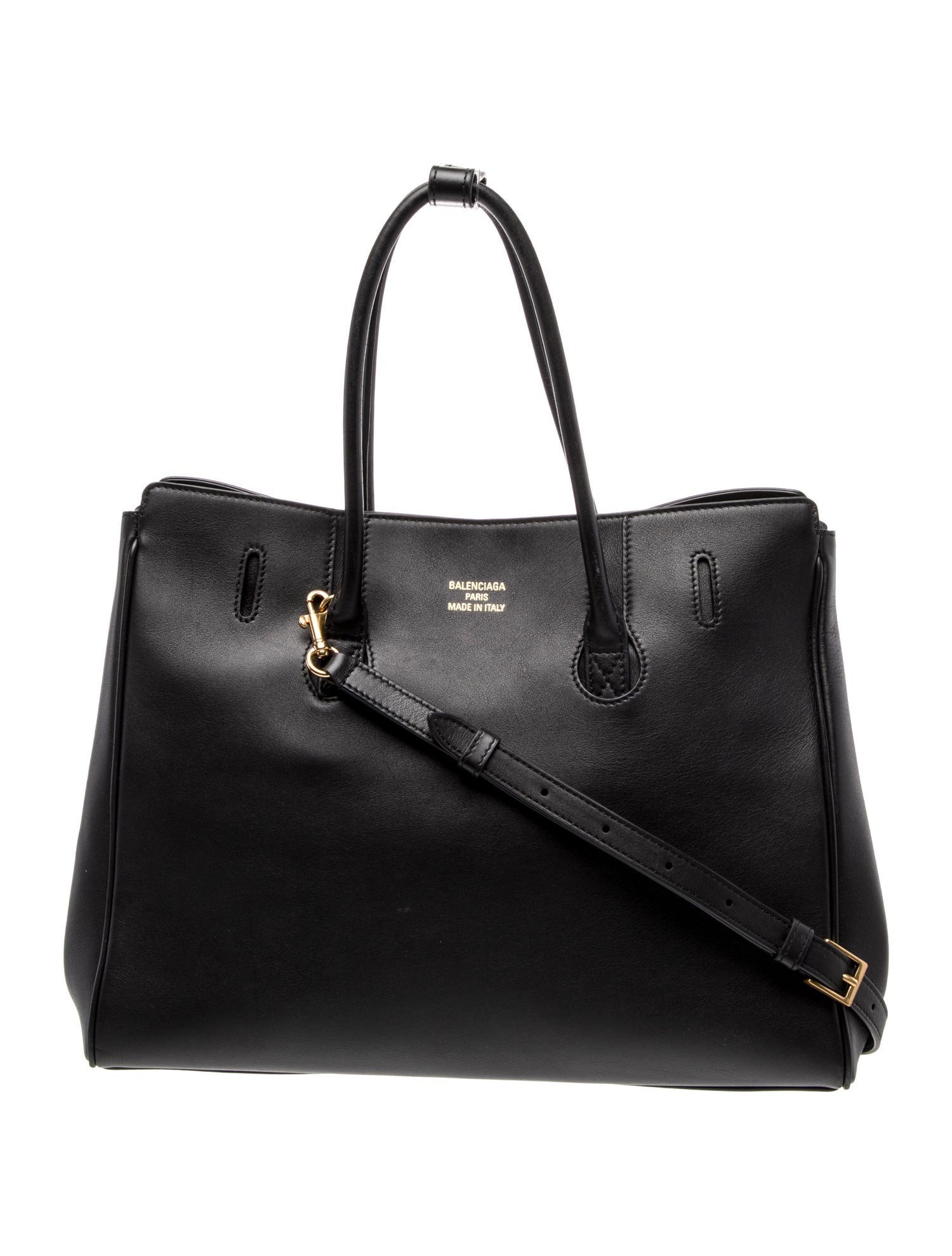 Balenciaga Leather Hampton Small 2025