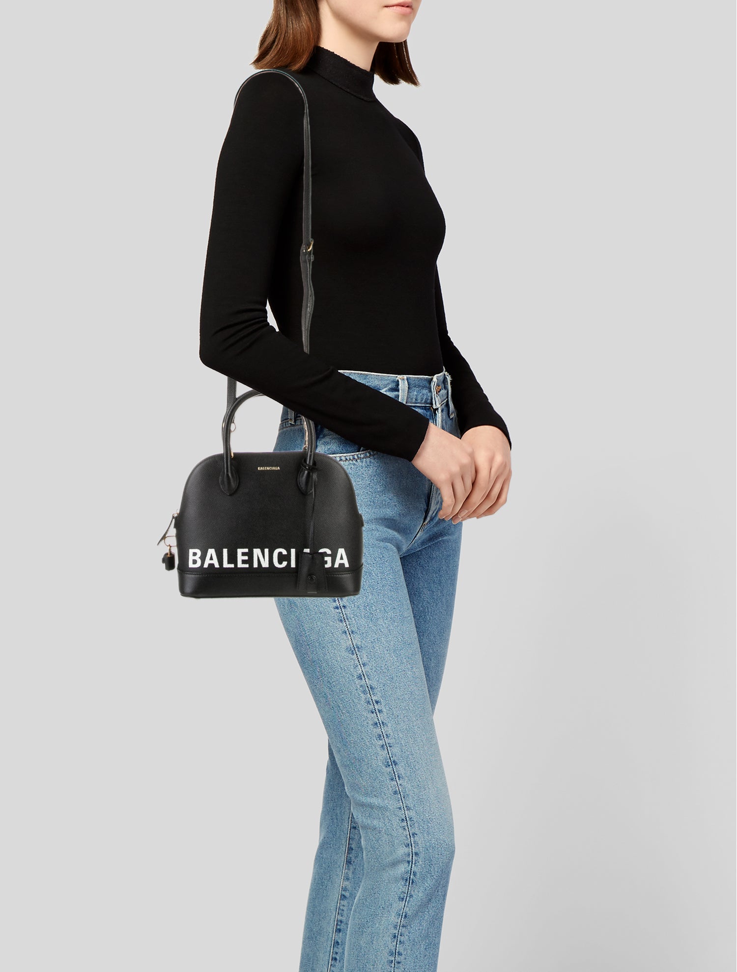 Balenciaga Saffiano Leather Ville Small