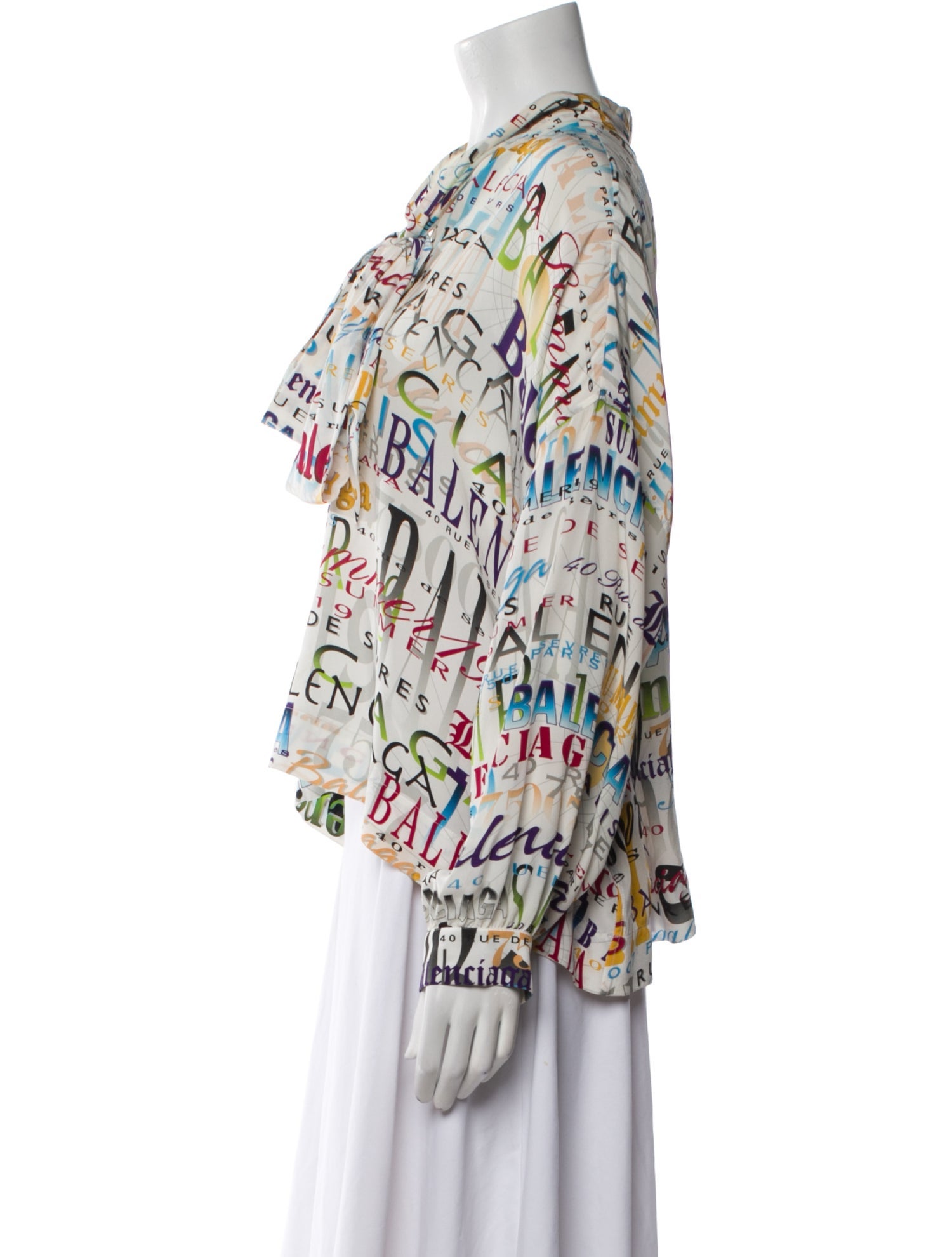 Balenciaga 2018 Silk Blouse