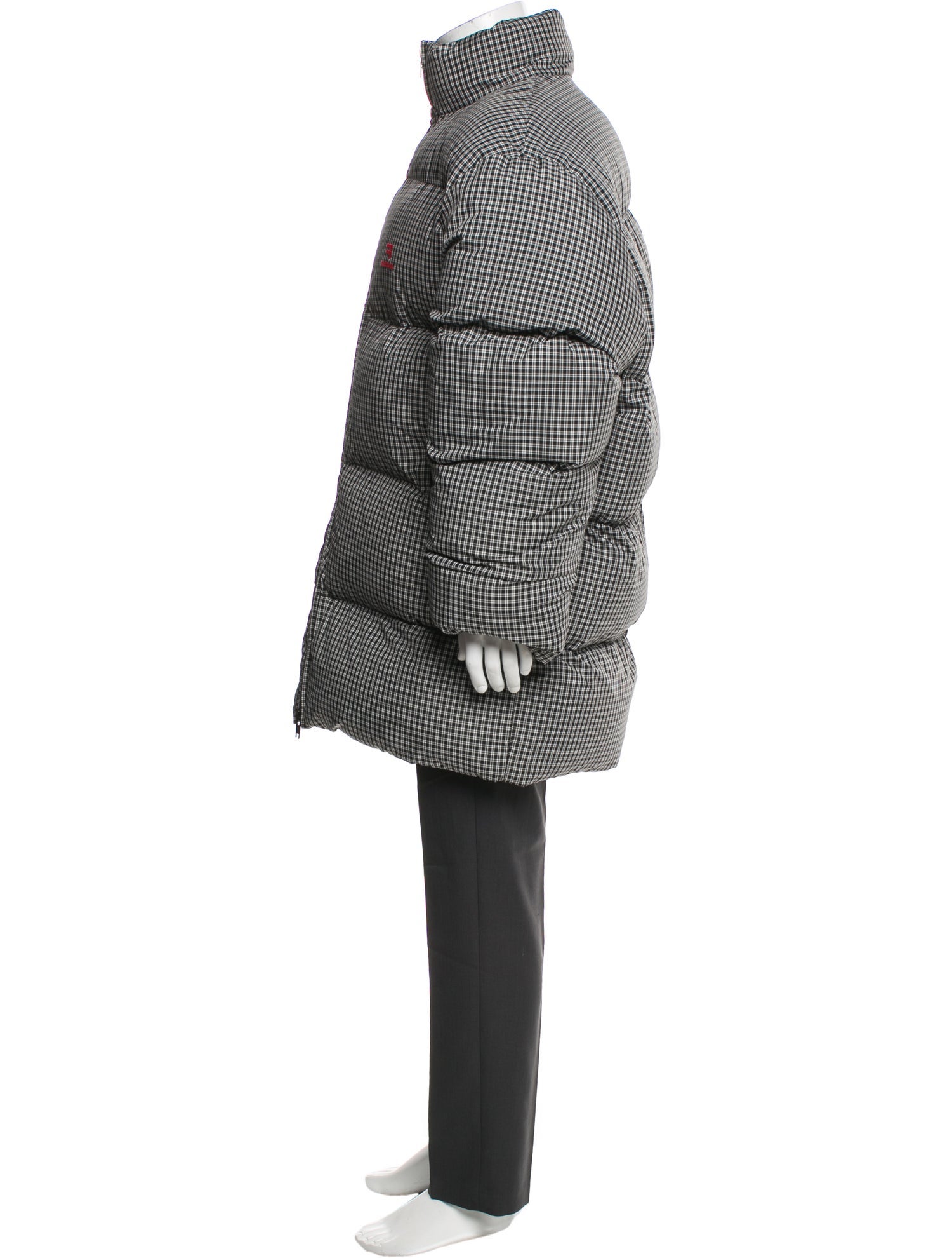 Balenciaga 2021 Plaid Print Parka