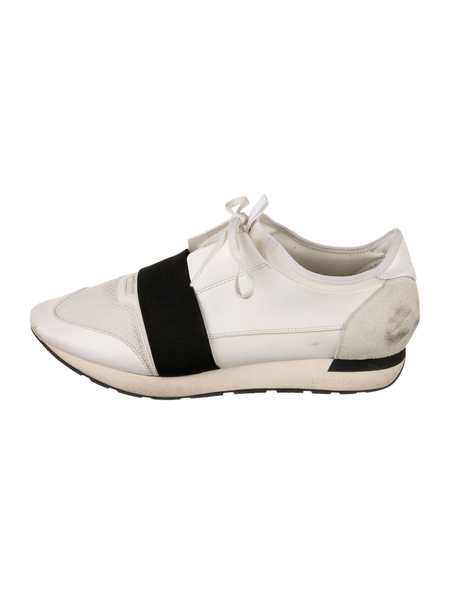 Balenciaga Race Runner 'Black White' Athletic Sneakers
