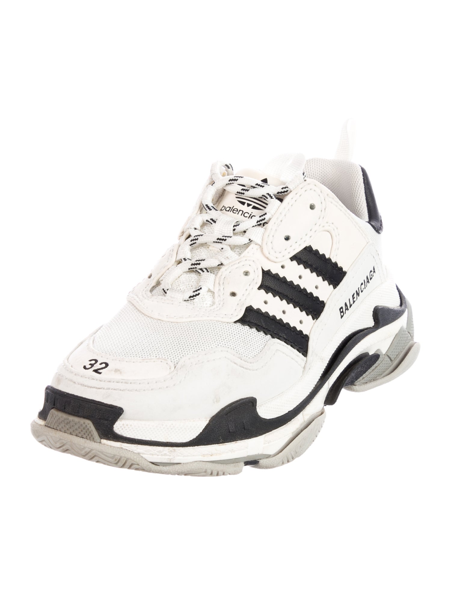 Balenciaga Mesh Colorblock Pattern Chunky Sneakers