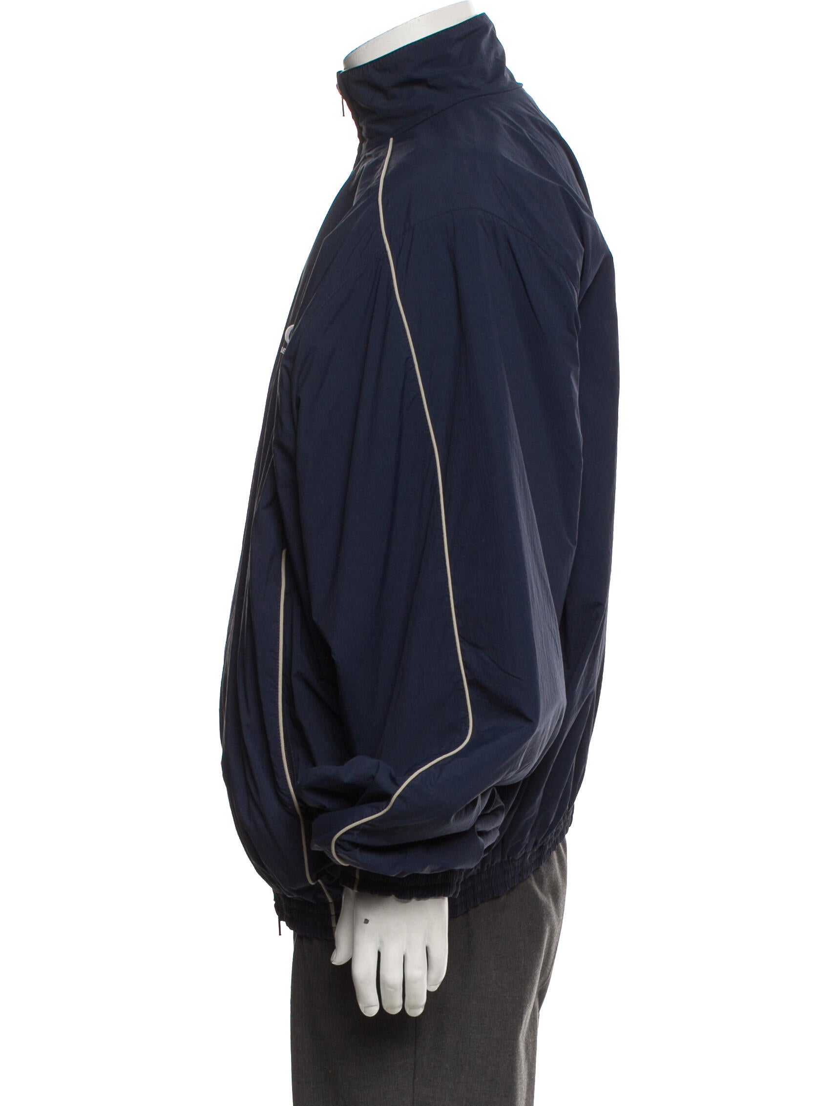 Balenciaga 2024 Leather Lined Tracksuit Jacket w/ Tags