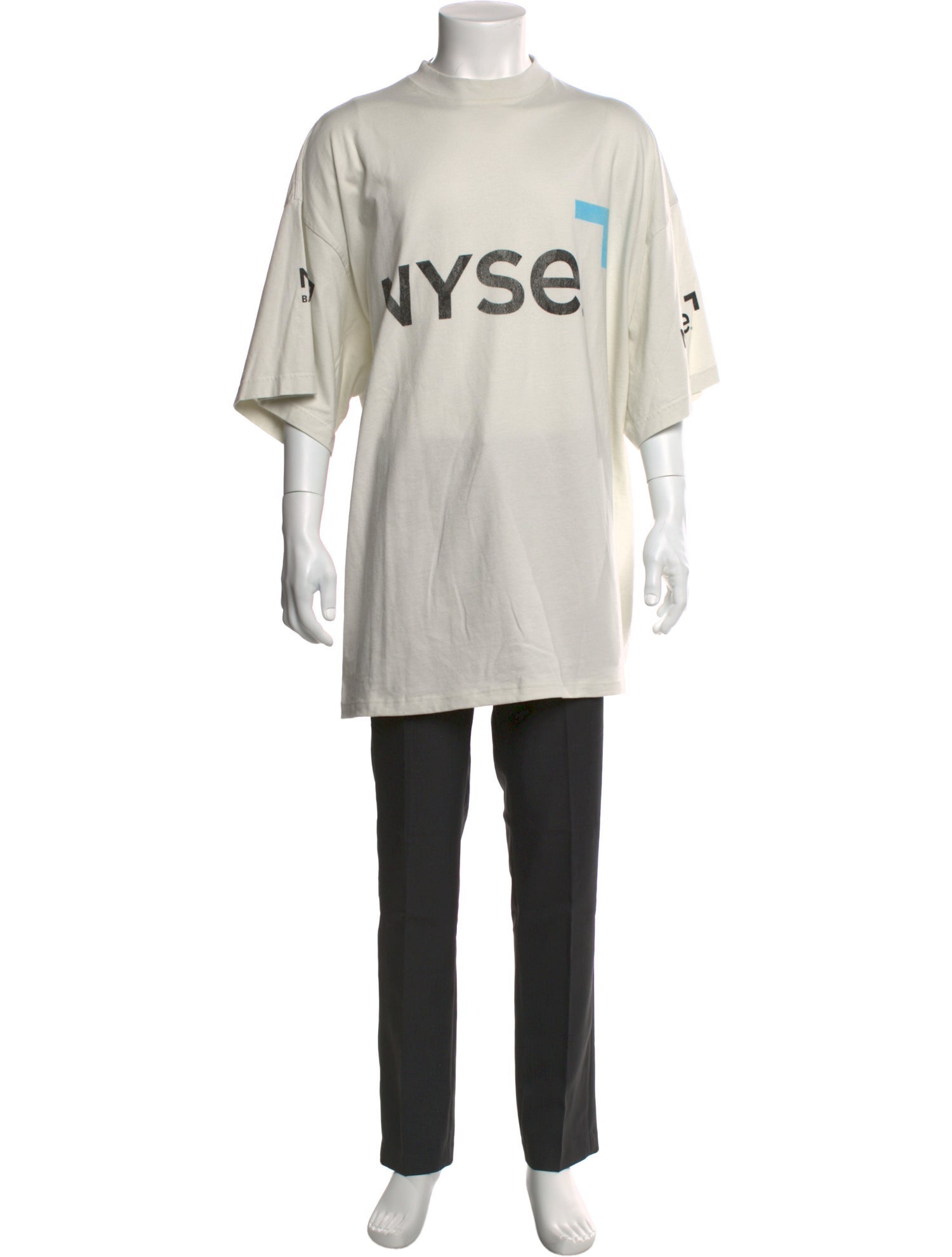 Balenciaga Graphic Print Crew Neck T-Shirt