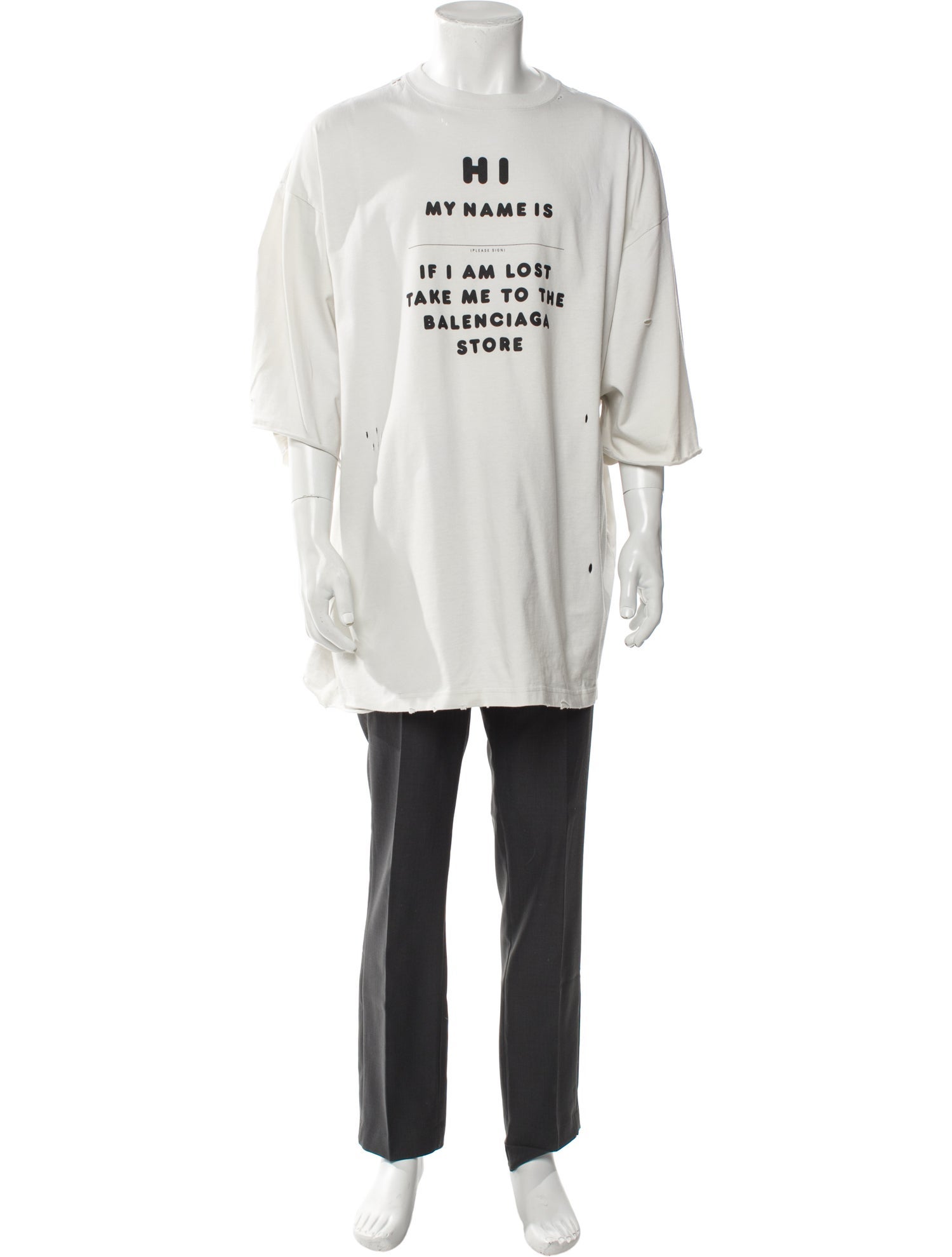 Balenciaga 2021 Signature Logo T-Shirt w/ Tags