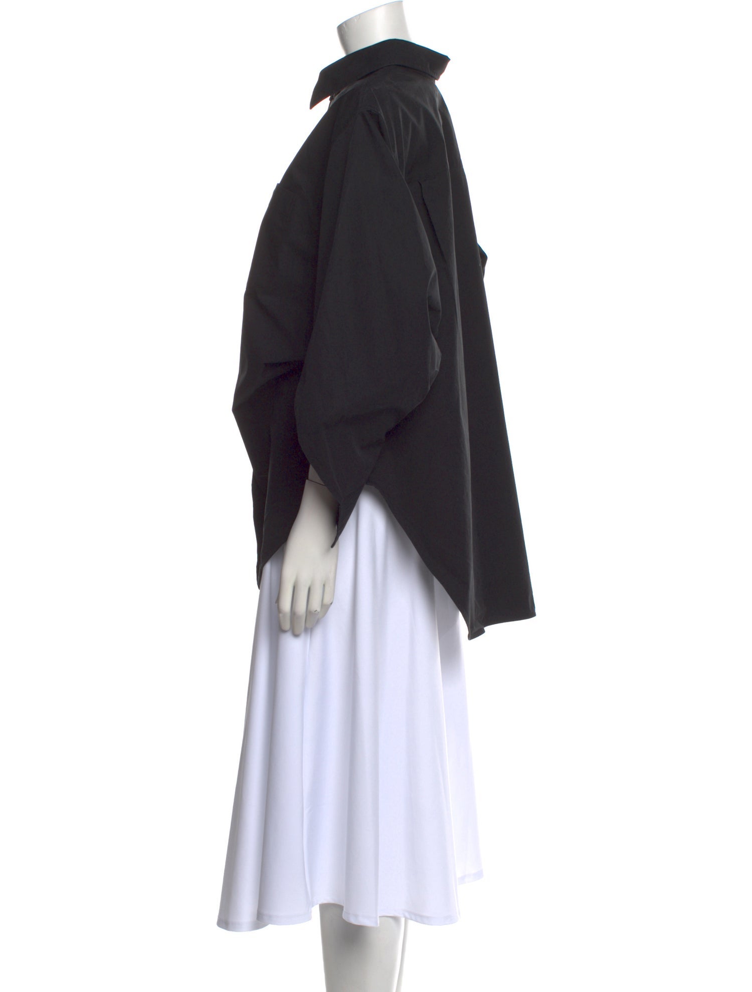 Balenciaga 2022 Mock Neck Blouse