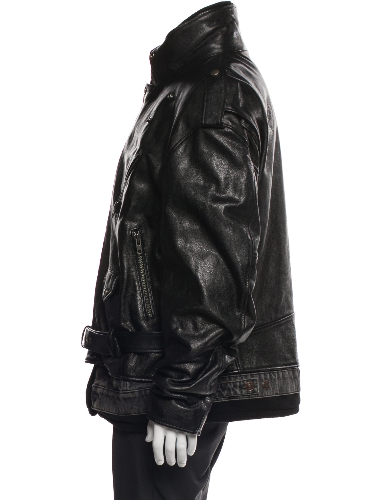 Balenciaga 2018 Leather Moto Jacket