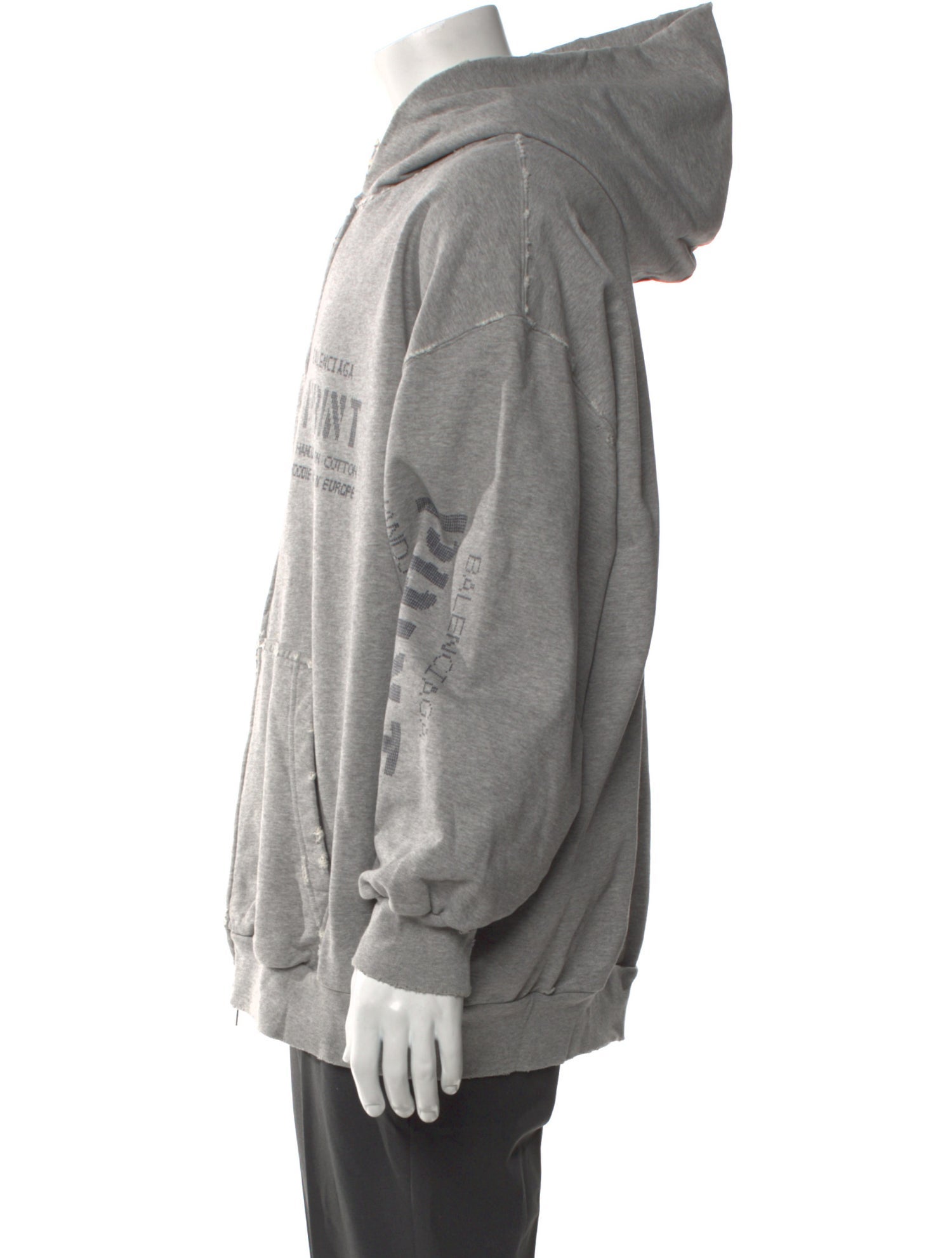 Balenciaga 2022 Graphic Print Hoodie