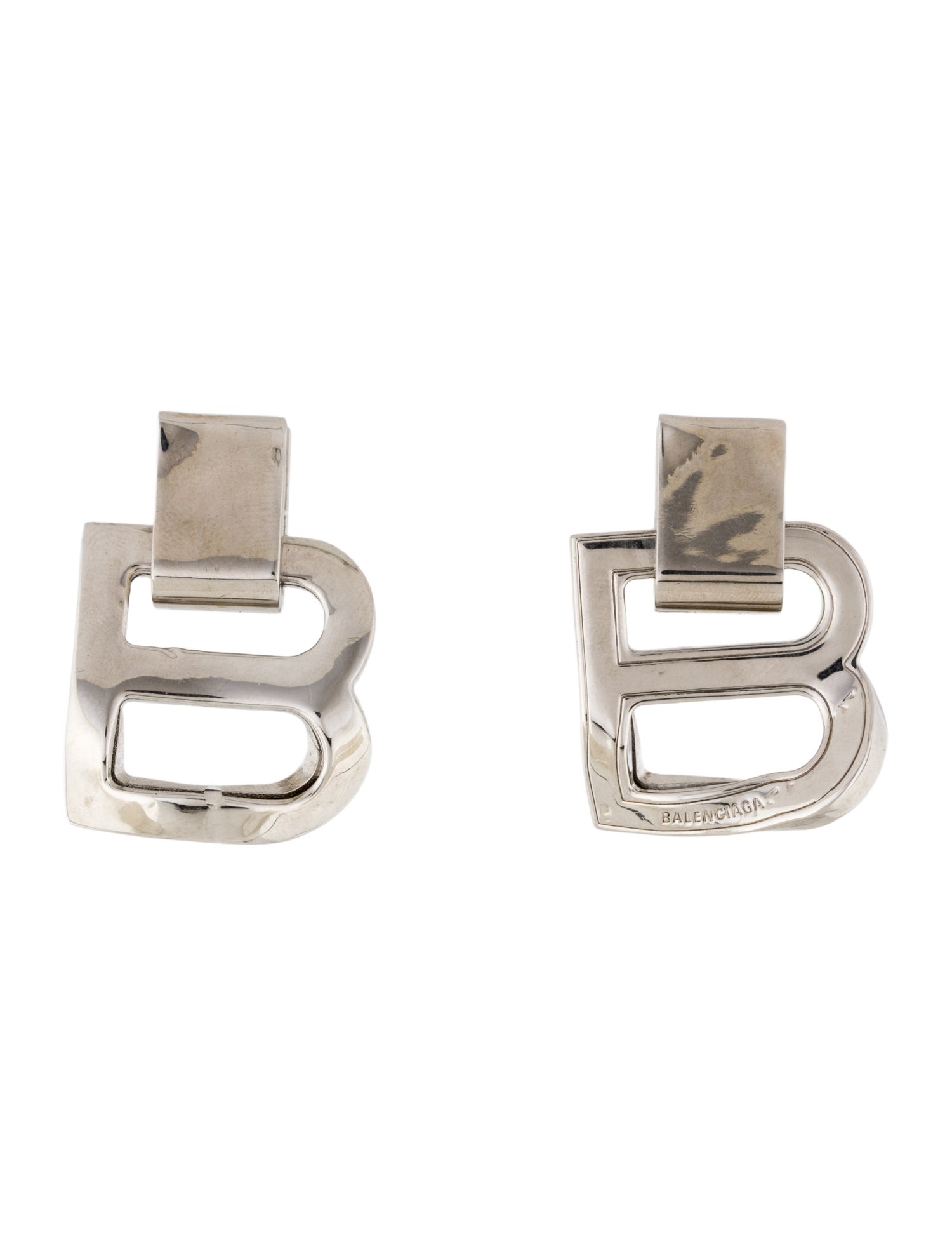 Balenciaga Hourglass Crash Drop Earrings