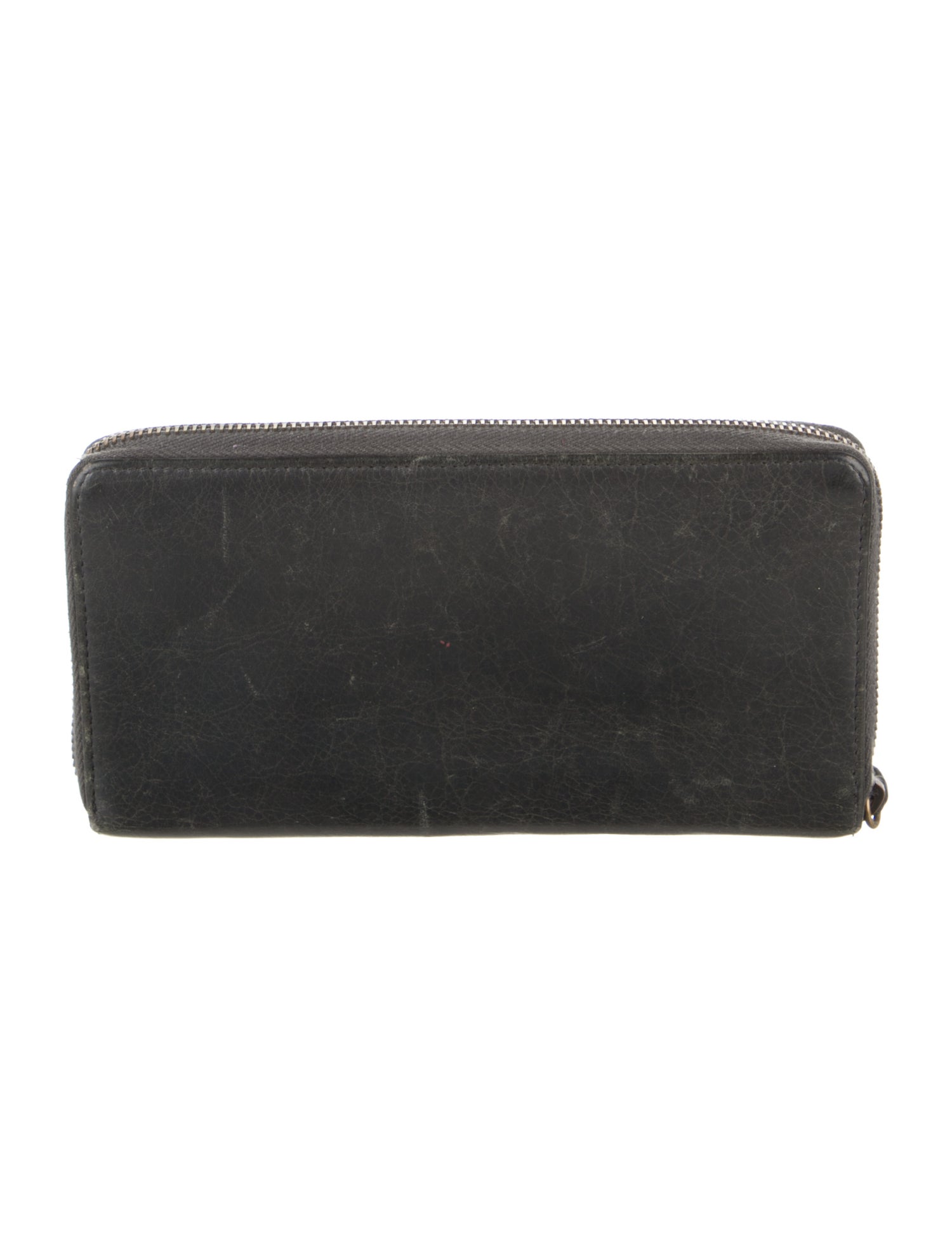 Balenciaga Leather Printed Continental Wallet