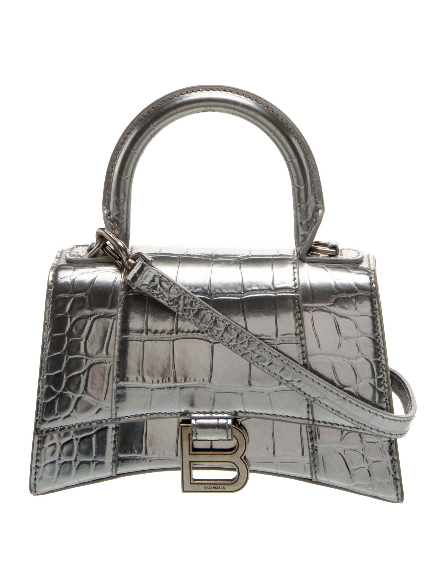 Balenciaga Embossed Leather Hourglass XS